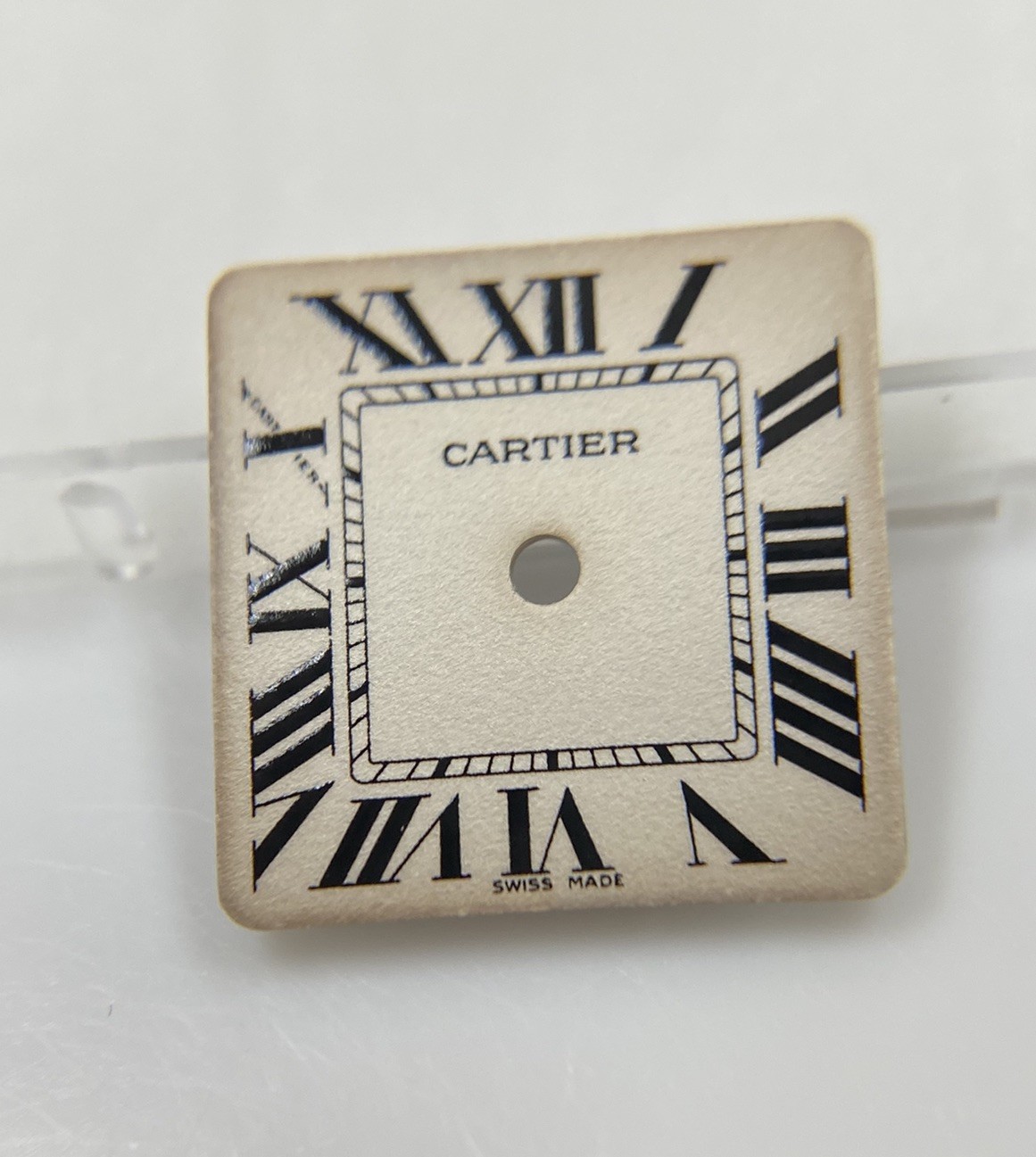 Original Cartier Santos Galbée Cal 157 Ivory Roman Numeral Dial