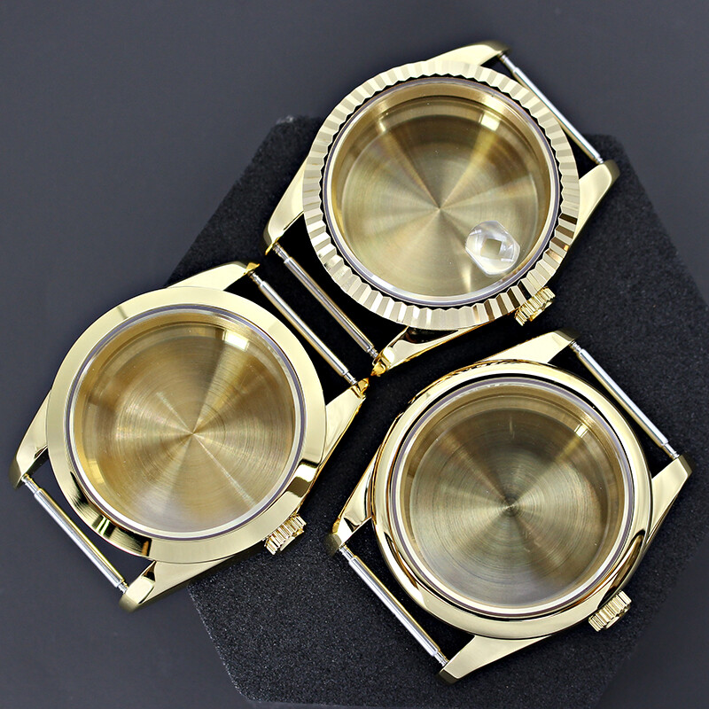 36mm/40mm Silver Watch Cases Stainless Steel Fit NH35 NH36 Movement 28.5mm Dial