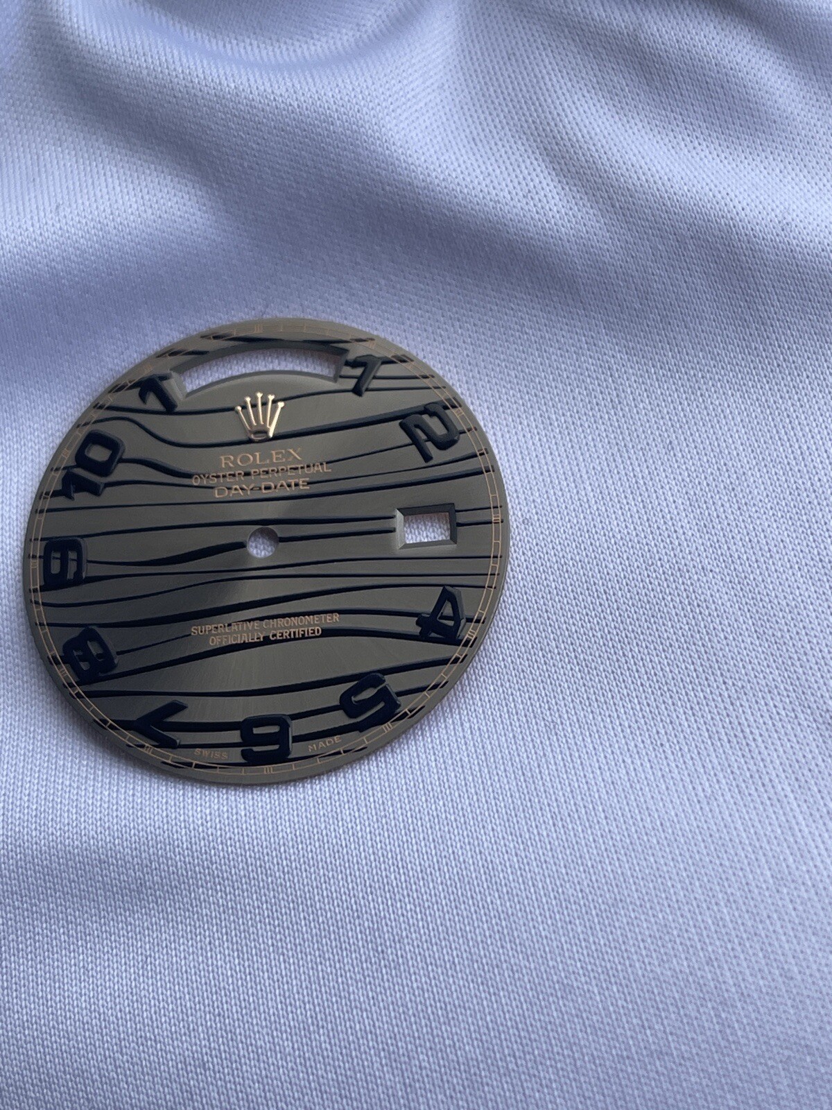 Rolex Day Date II 41mm Gold And Black Wave Dial 100% Orginal Authentic