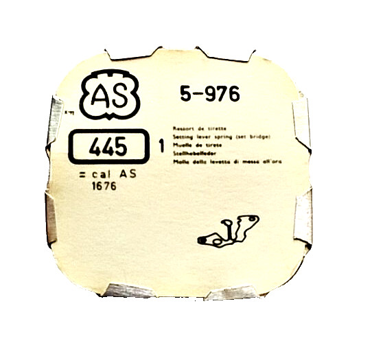 AS 976 1057 1676 Setting Lever Spring watch part #445 A. Schild