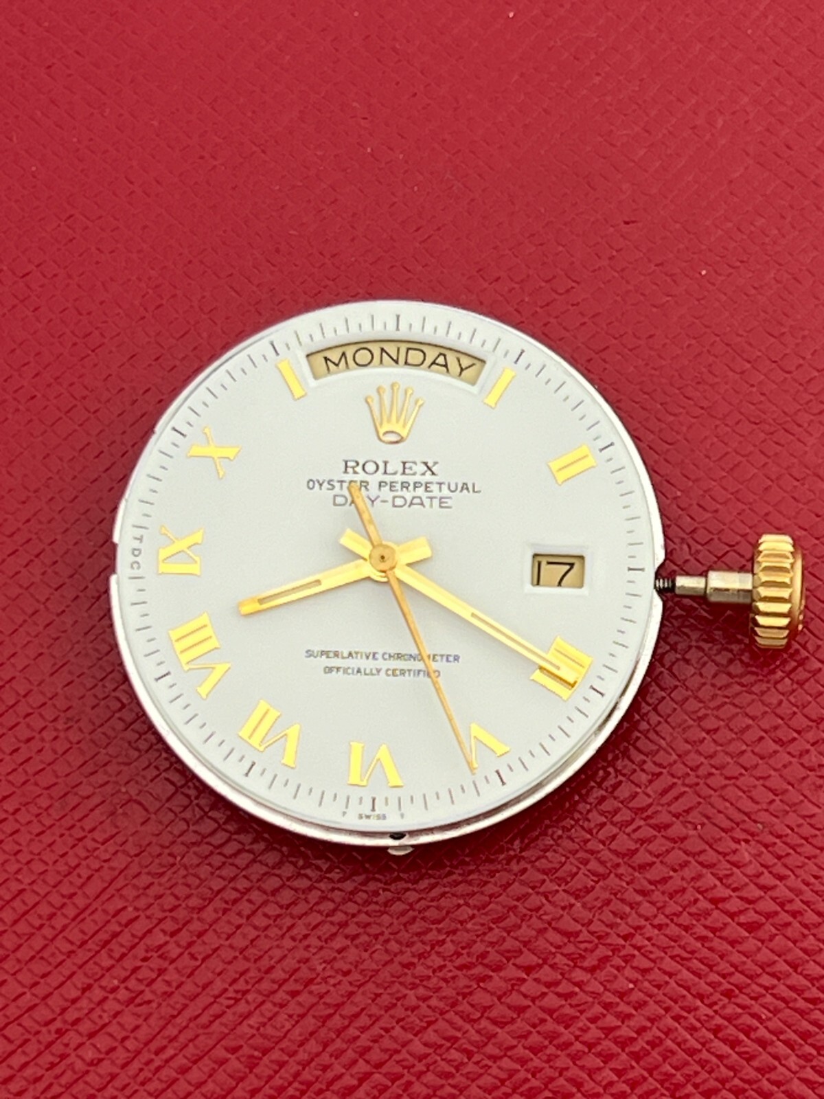 ROLEX QUARTZ DAY-DATE CALIBER 5055 MOVEMENT NEEDS SERVICE – NICE!