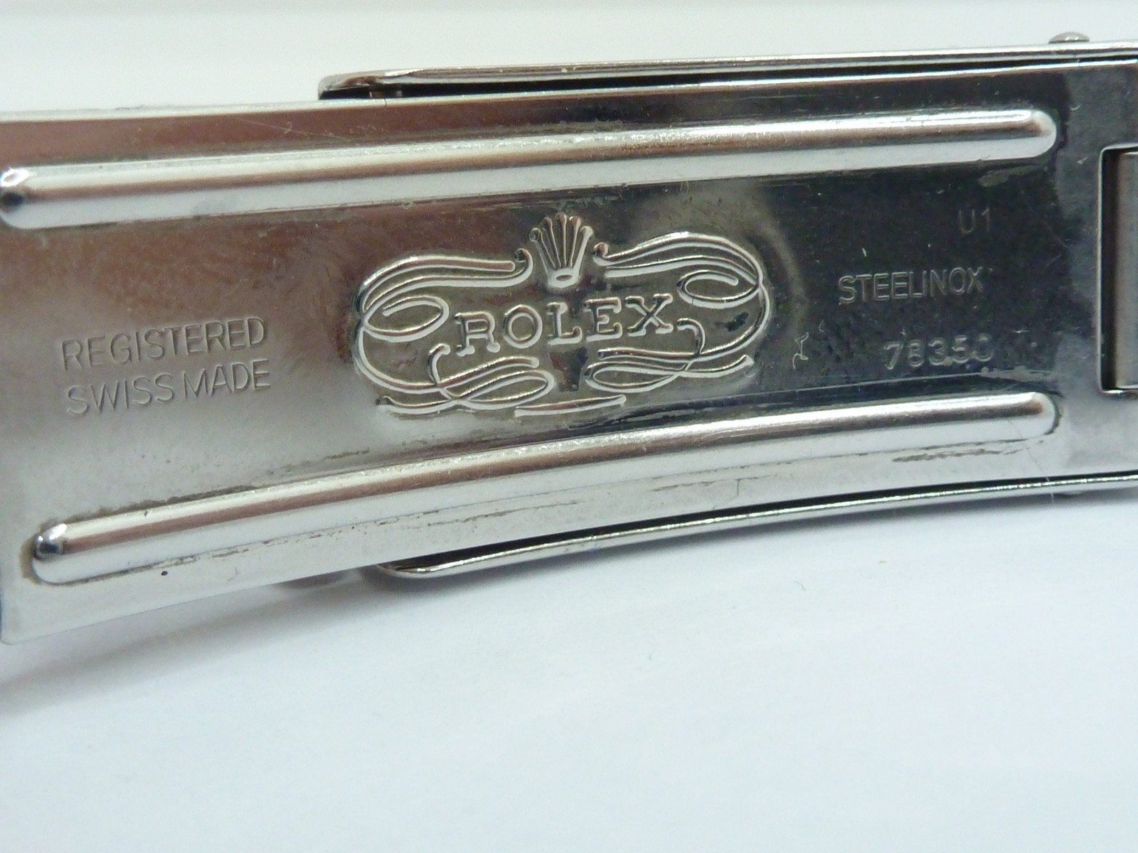 Genuine Rolex Oyster 78350 19mm Steel Bracelet with 557B End Links 1A condition