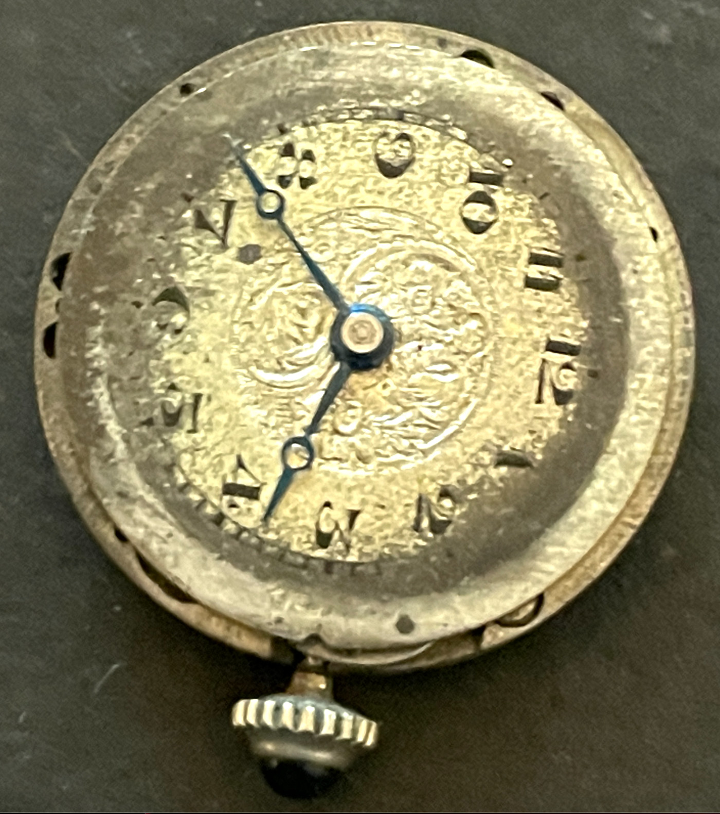 Antique Montreaux Pendant Watch Movement Art Deco Running 23.8mm 8/0s 15j Swiss