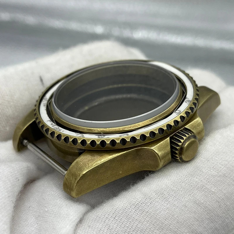 40mm Watch Case Vintage Bronze Sapphire Waterproof For NH35 NH36 28.5mm Dial