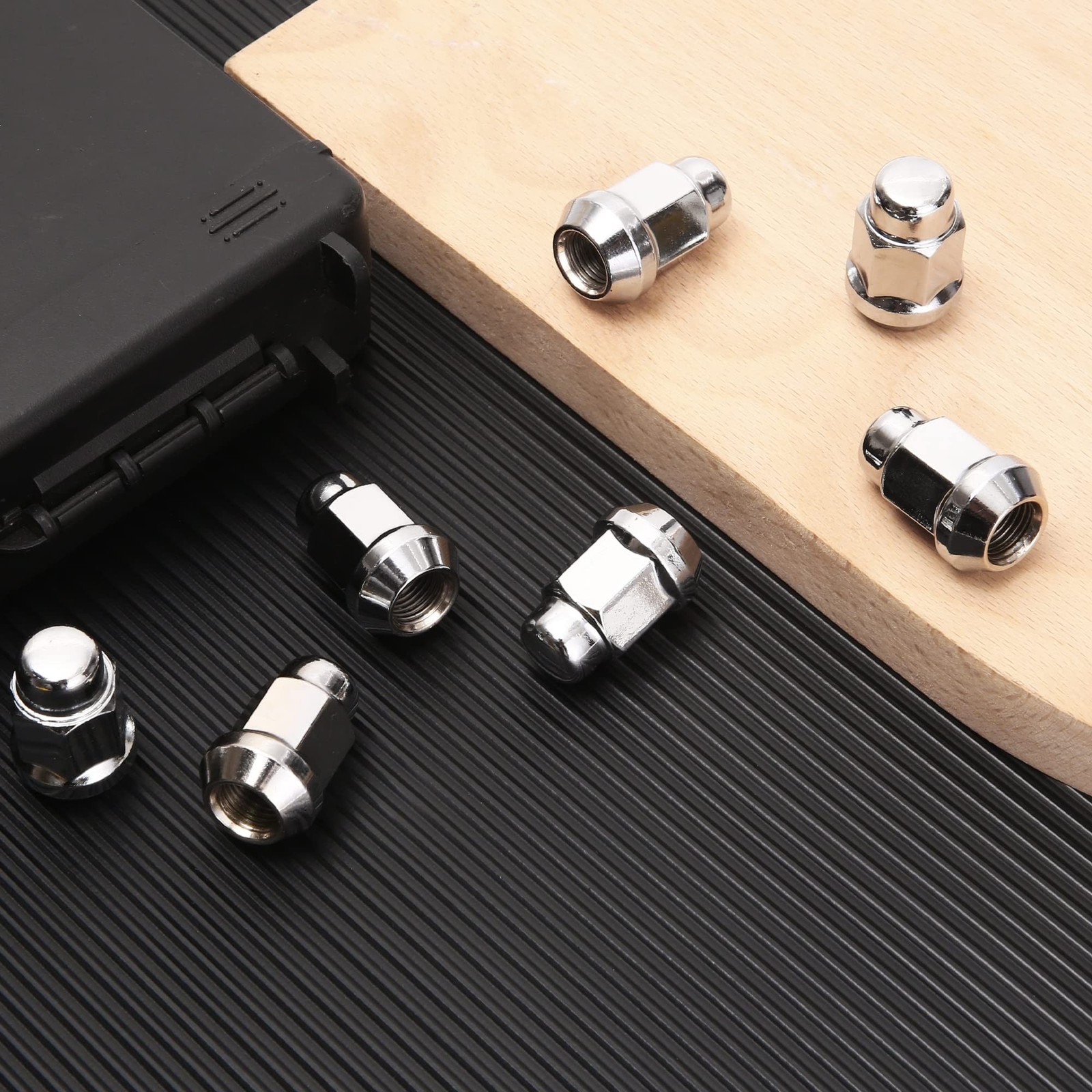 Gaemi M14x2 Lug Nuts,20 PCS Chrome Closed End Bulge Acorn Wheel Lug Nut for A…
