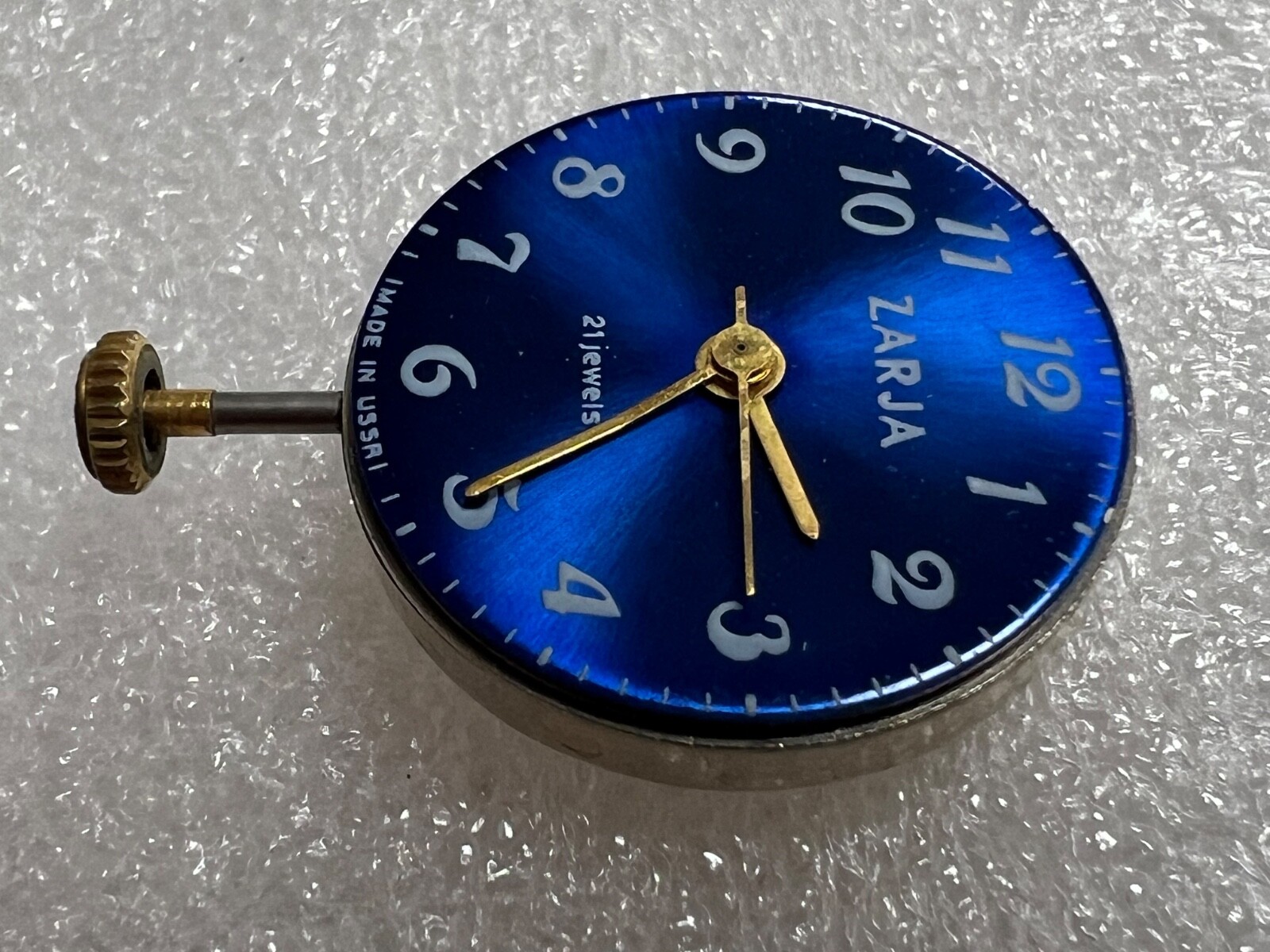 Watch movement USSR ZARJA Cal.2009b plus Dial. Working , for parts