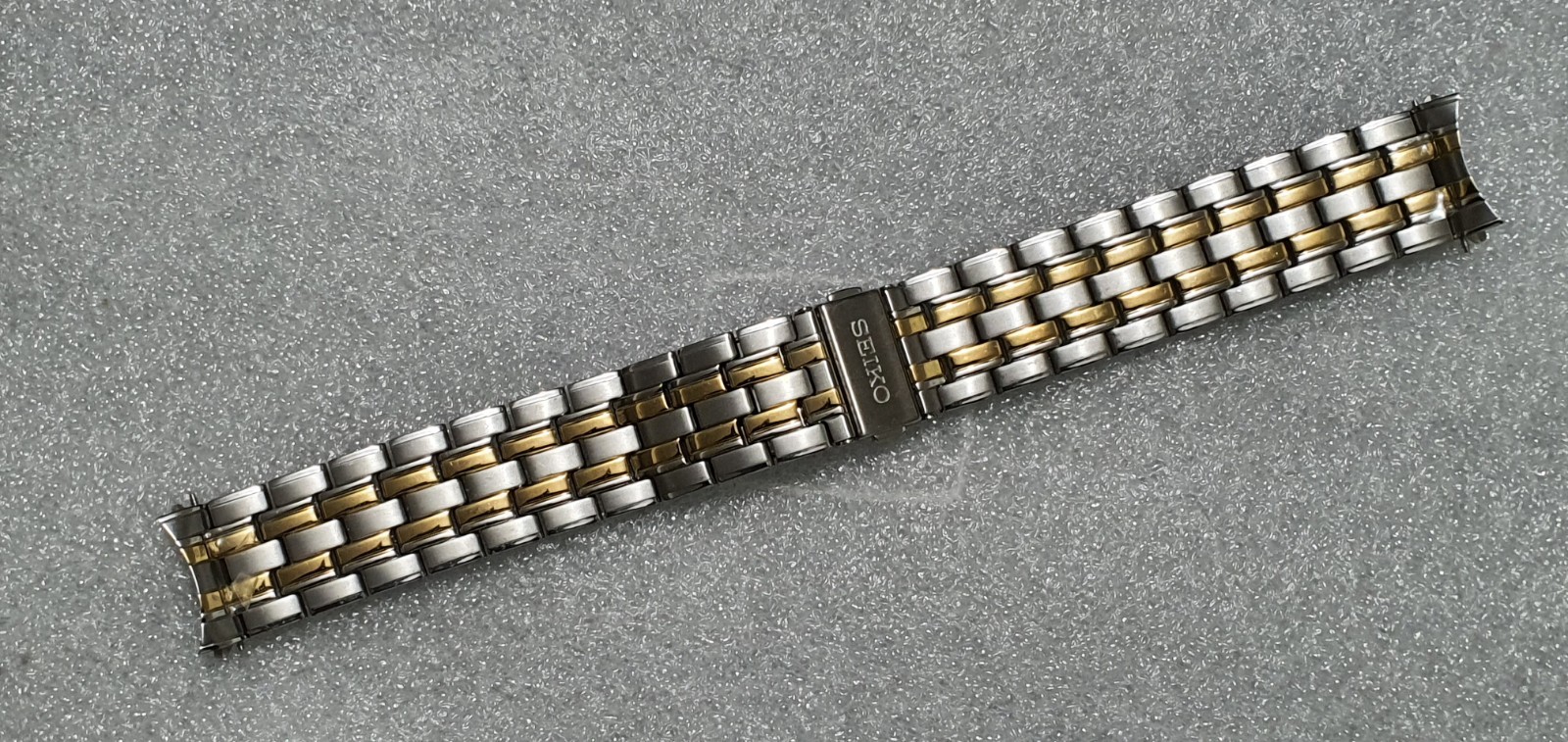 Seiko Two Tone Bracelet Strap For 5M62-0CJ0 Kinetic Watch Stainless Steel