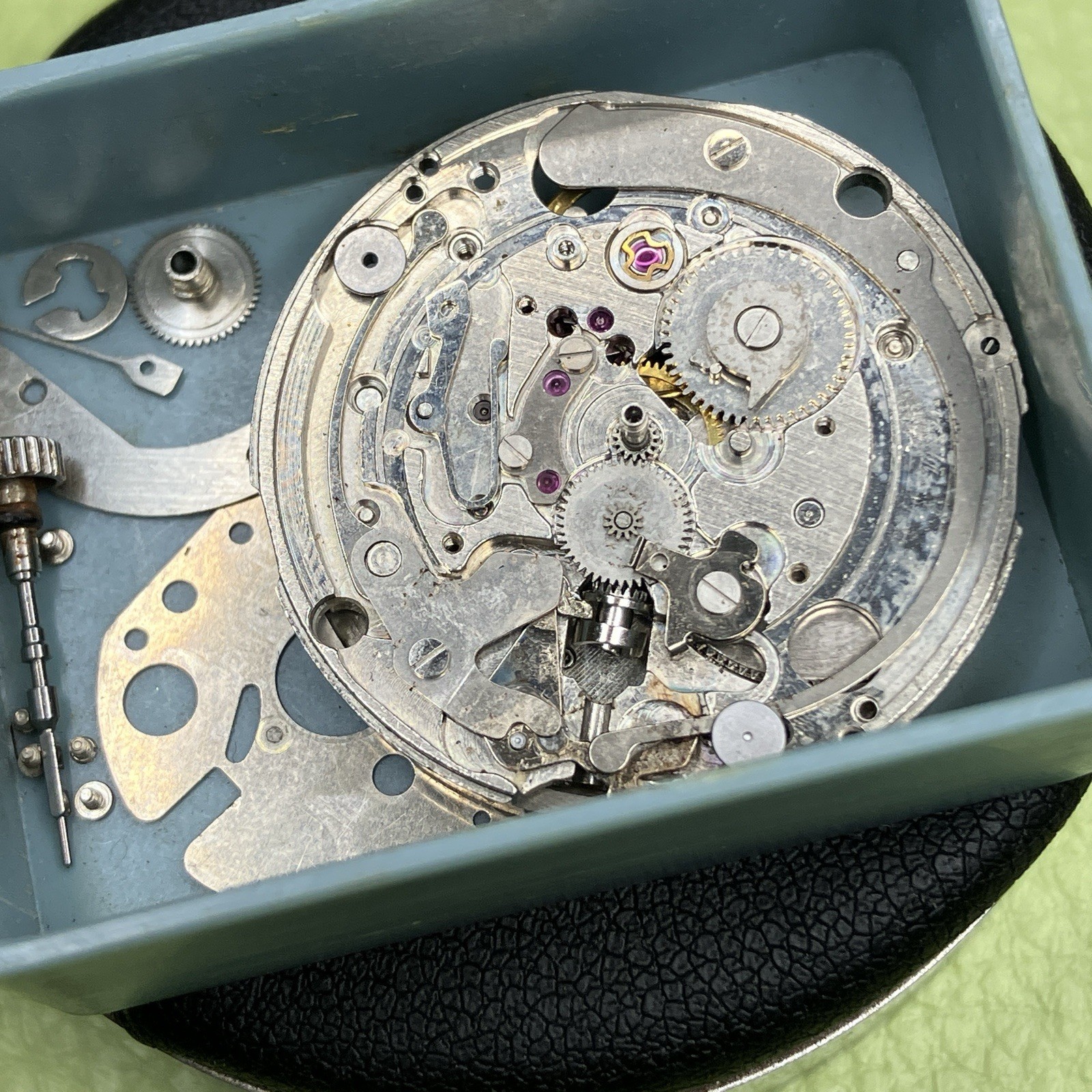 Seiko 7019A Caliber 21J Automatic Watch Movement Crown Stem Parts Repair Donor