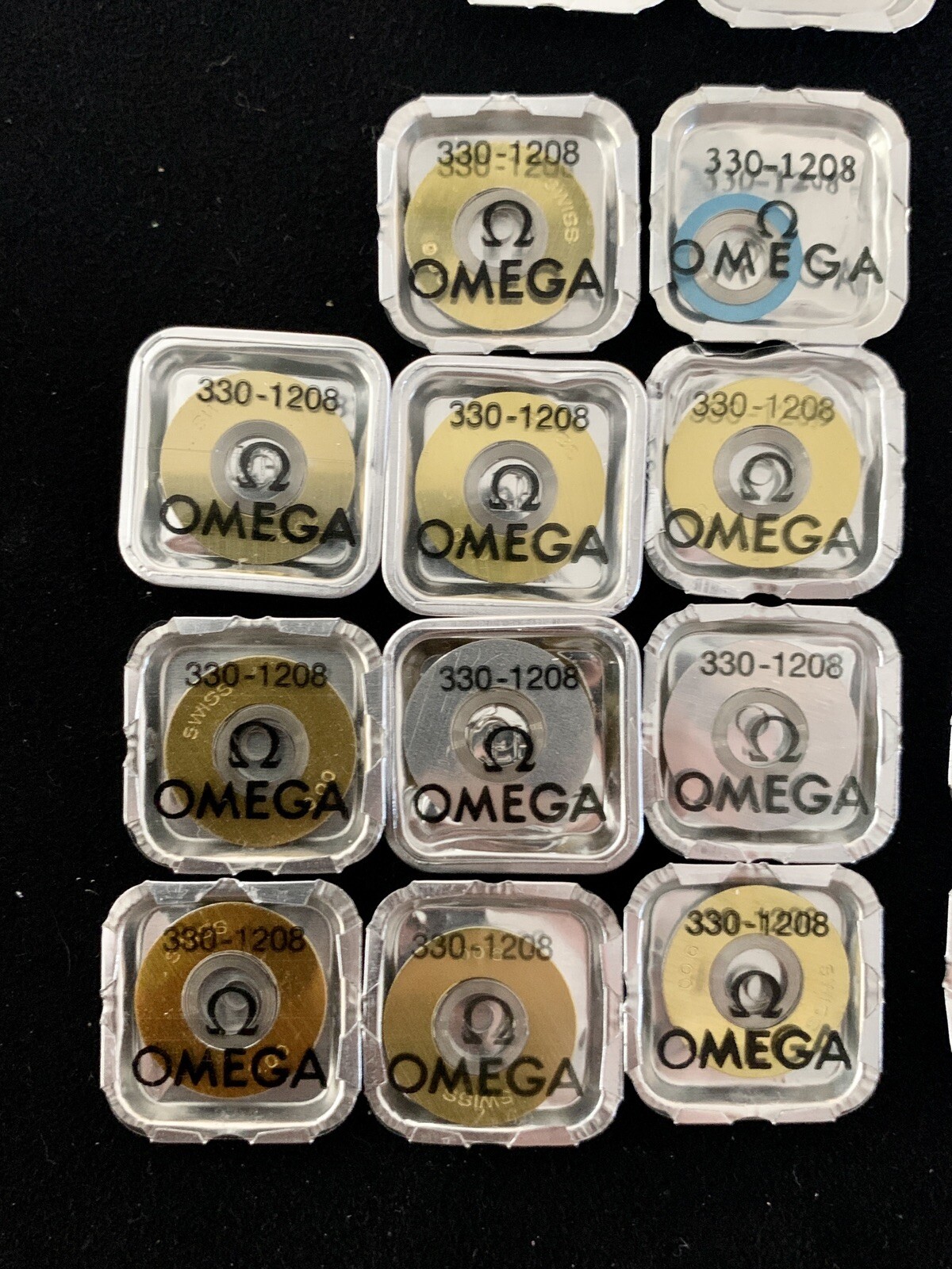 (1) One New Genuine Omega Mainspring Part # 1208 from Watchmaker’s Parts Stock