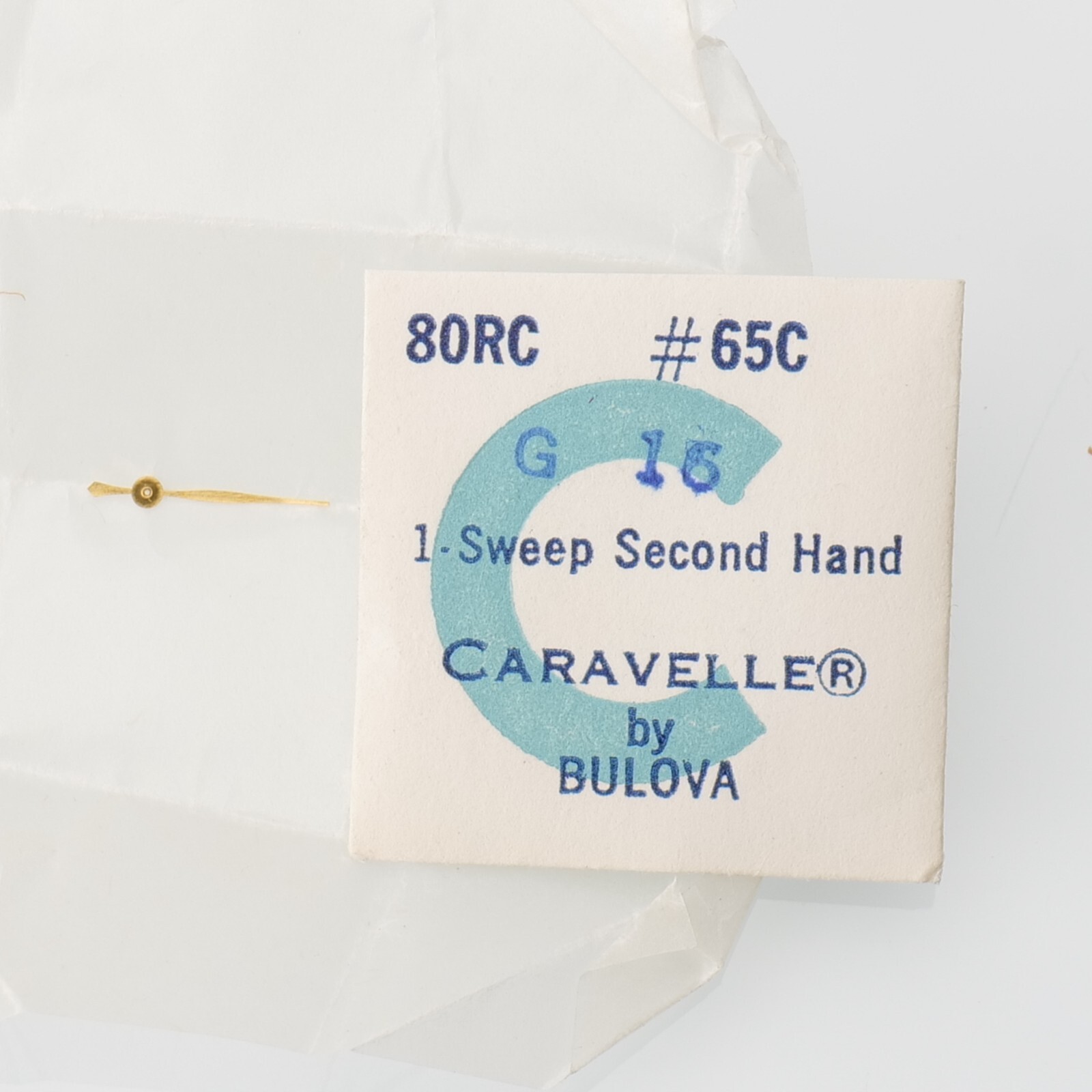 Caravelle 80RC – G 16 Seconds Hand Watch Part Genuine New Old Stock (C3D24)