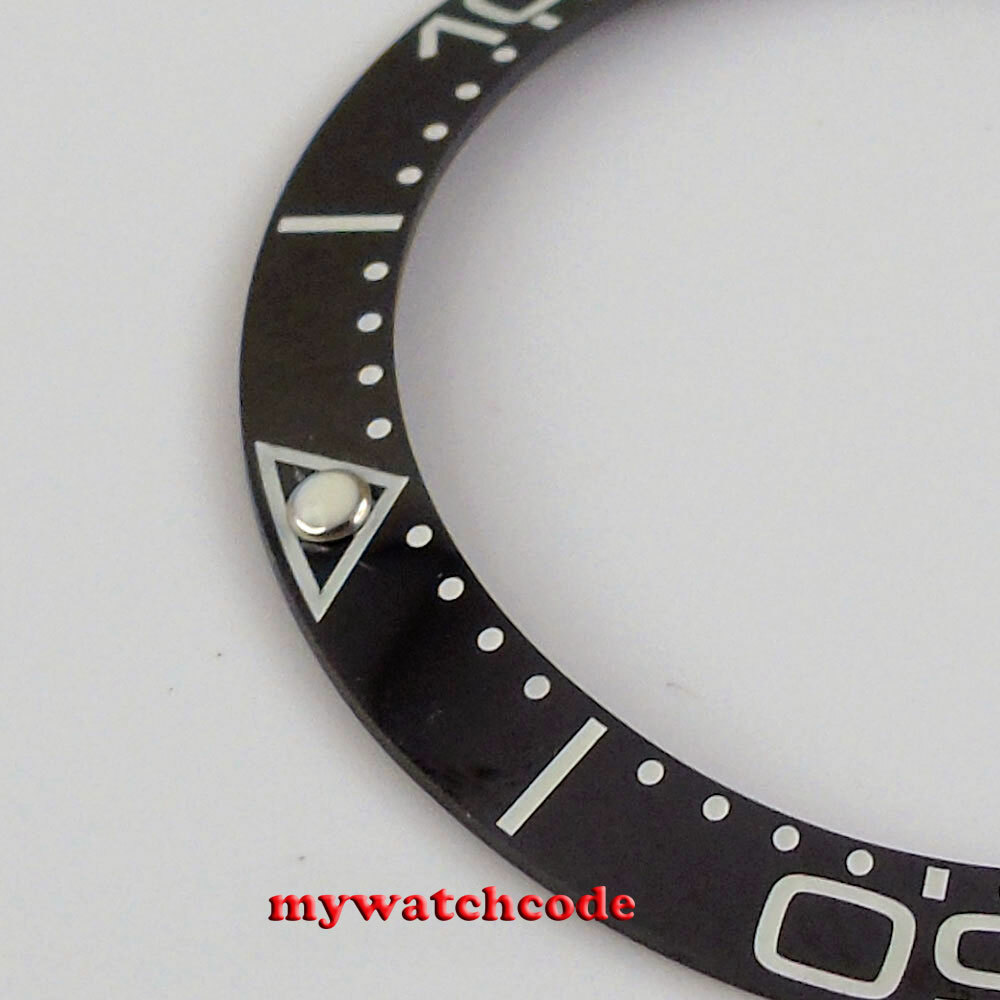 38mm black blue green luminous ceramic bezel insert fit for 40mm SUB mens watch