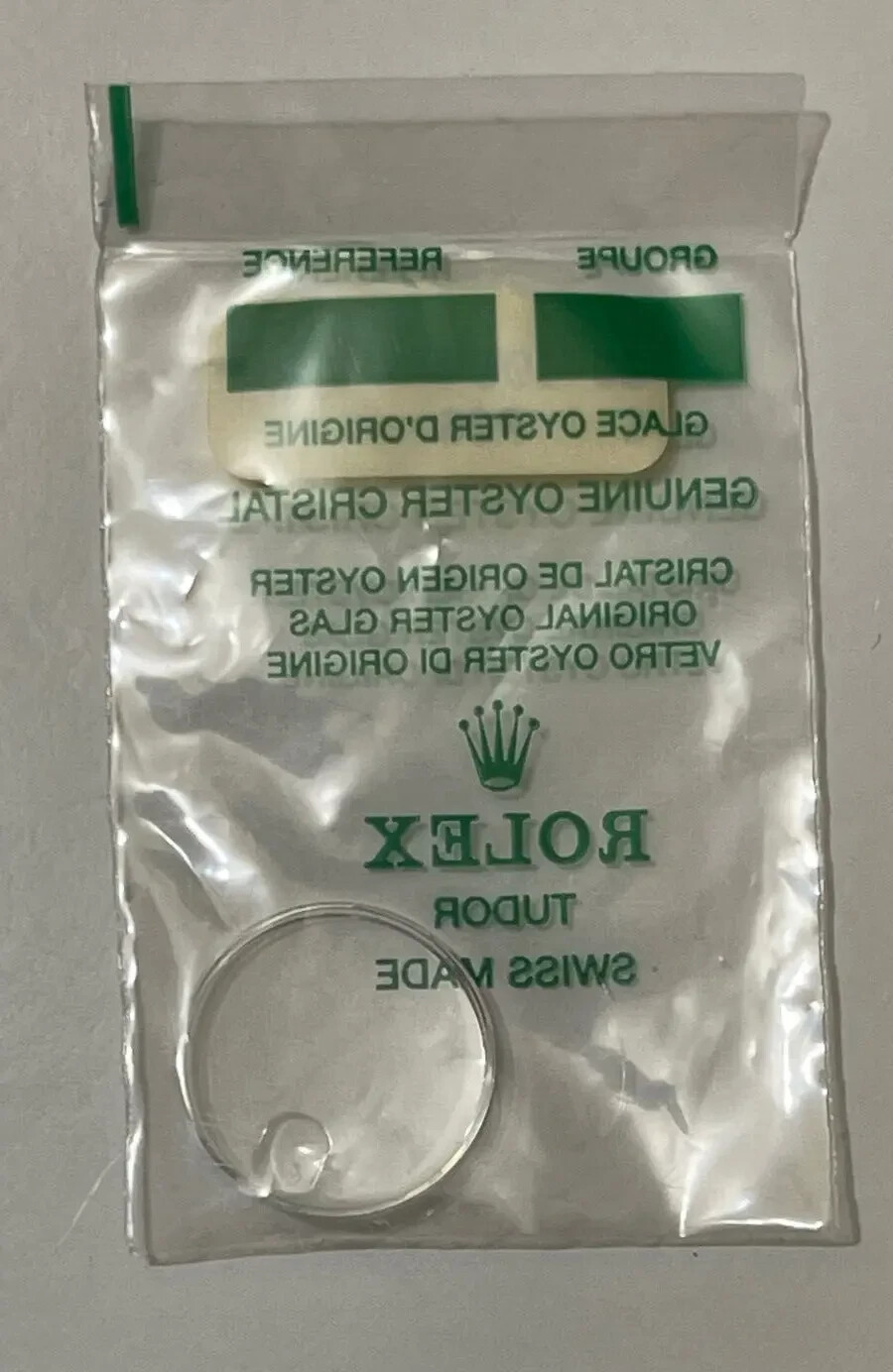 Rolex Tudor Acrylic Crystal new/sealed 25-101 – Authentic Rolex Watch Crystal