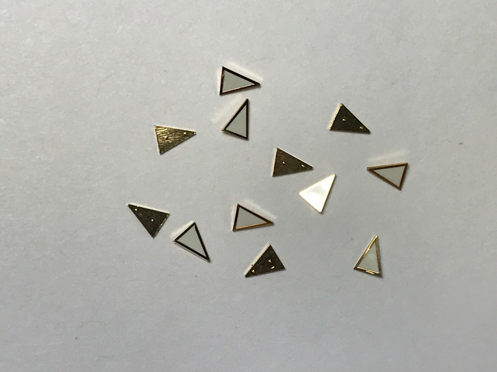 Watch Dial Hour Markers GOLD & Green LUME Triangle Numeral Dot Index parts rep