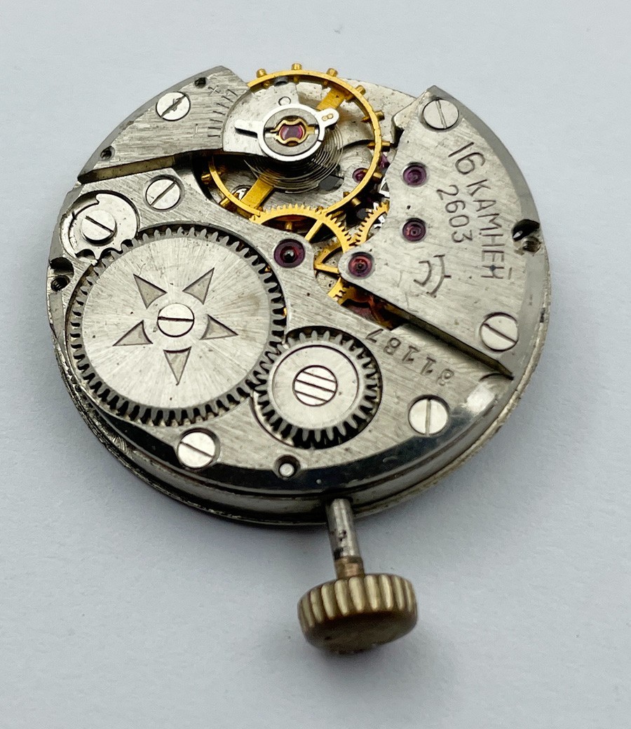 Raketa 2603 16 JEWELS MOVEMENT FOR MEN’S WRISTWATCH 100% working A958