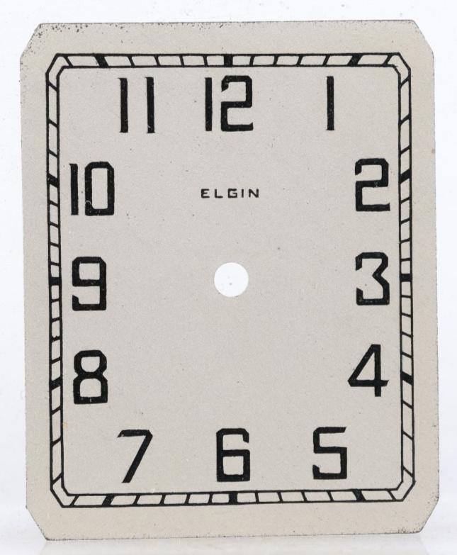ELGIN ART DECO TANK NOS WRIST WATCH DIAL 20x25mm (KX)