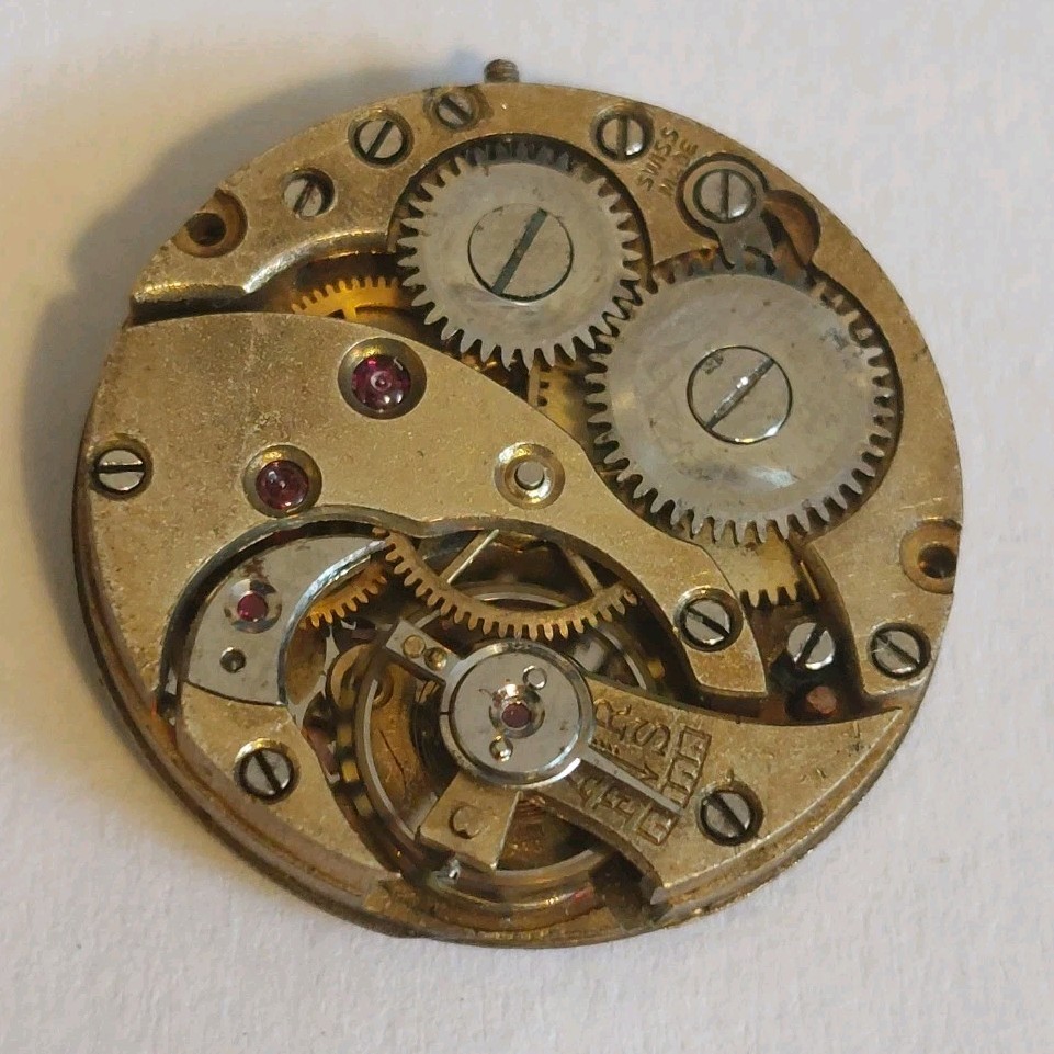 Vintage Ladies Mechanical Watch Movement And Face (Balance Is Okay)