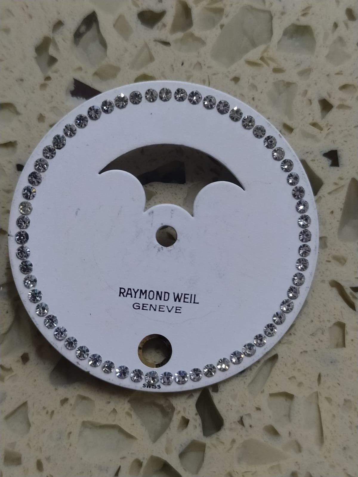 Original Raymond Weil Women Moonphase Diamond White Dial 25mm Swiss