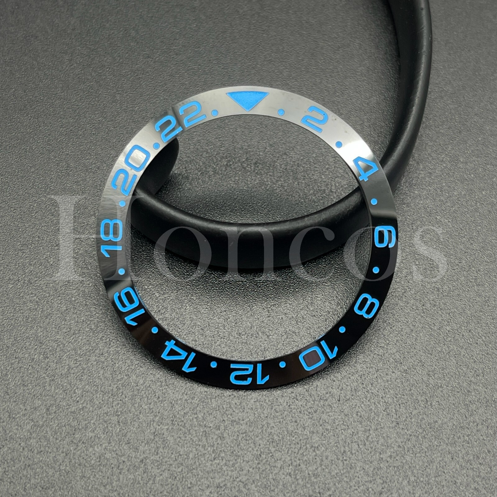 BEZEL & INSERT FITS FOR ROLEX GMT WATCH 16700 16710 16713 16718 16760 BLACK/BLUE