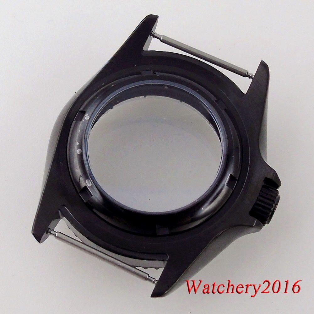 42mm NH35A 5Bar Automatic Black PVD Watch Case for Men For NH35 NH36 NH34 Color