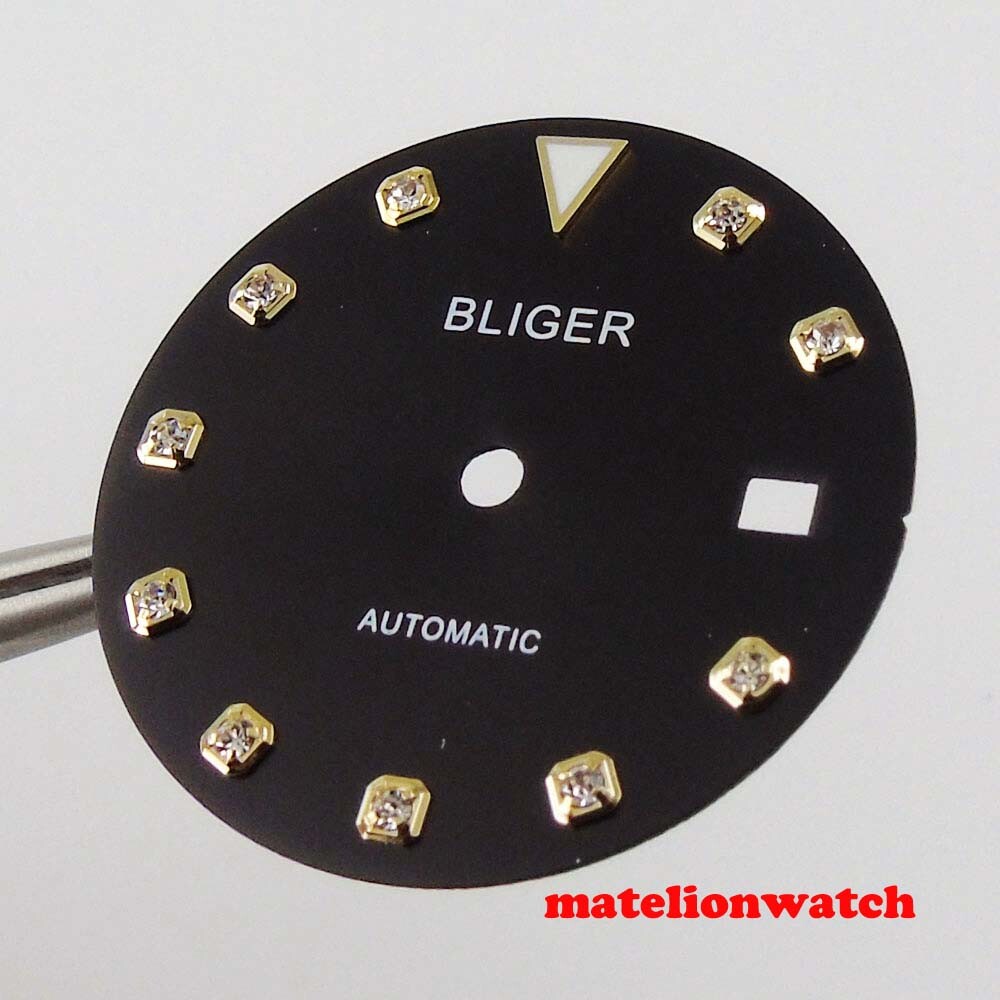 29.3mm Sterile Watch Dial For Mingzhu2813 Miyota 8215 821A Movement Date Window