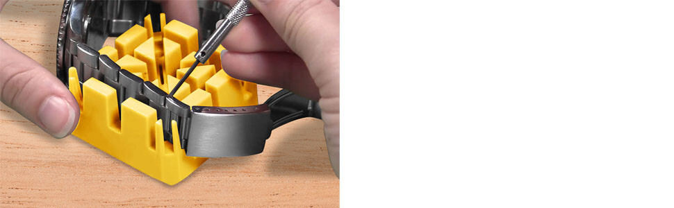 9 SCREWDRIVER FOR WATCH REPAIR SET STAND EXTRA BLADE TOOL W Bracelet holder bloc