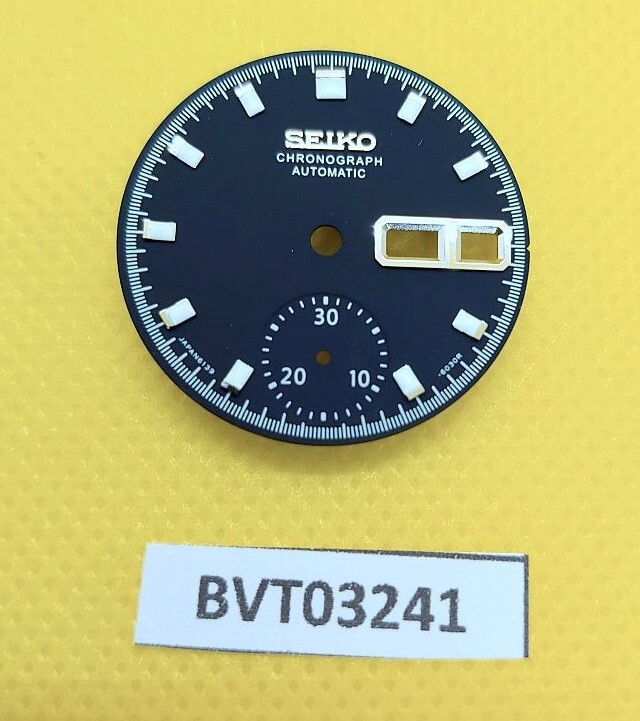 NEW SEIKO MATTE BLUE DIAL FOR SEIKO 6139 POGUE SERIES CHRONOGRAPH WATCH BVT03241
