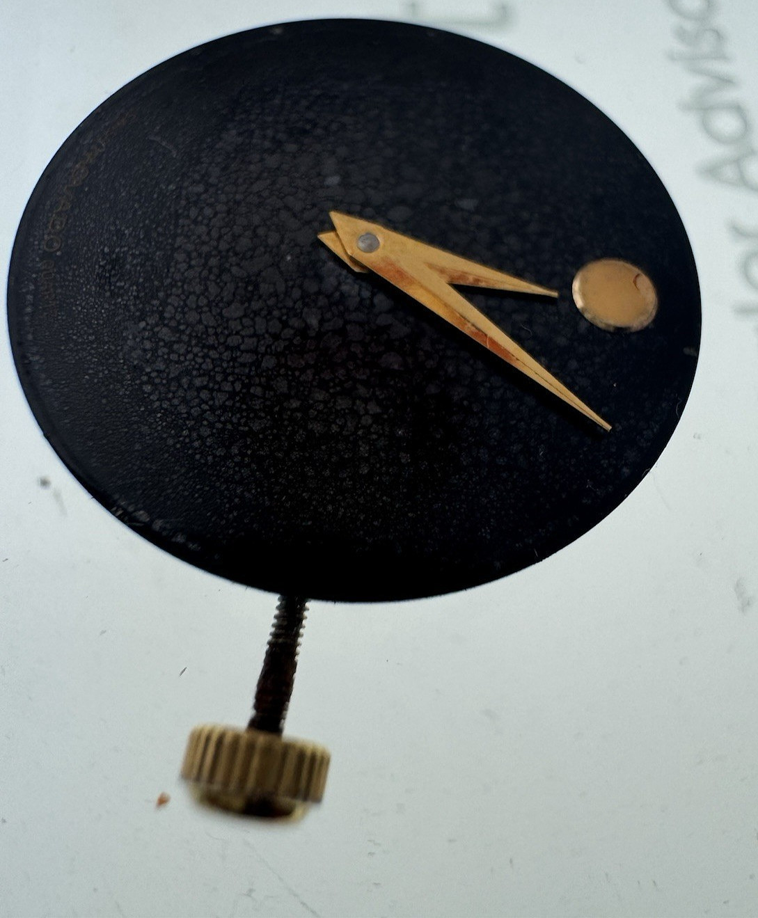 Movado Museum Watch Movement Ref 902.002 With Black Dial Women 21/25 mm SWISS