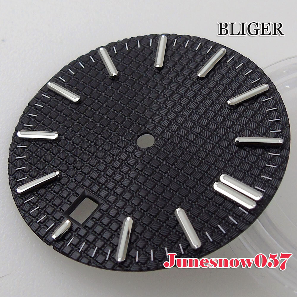 Accessories 31.7mm Watch Black/Blue/Silver/Green Dial With Date Window Fit NH35A
