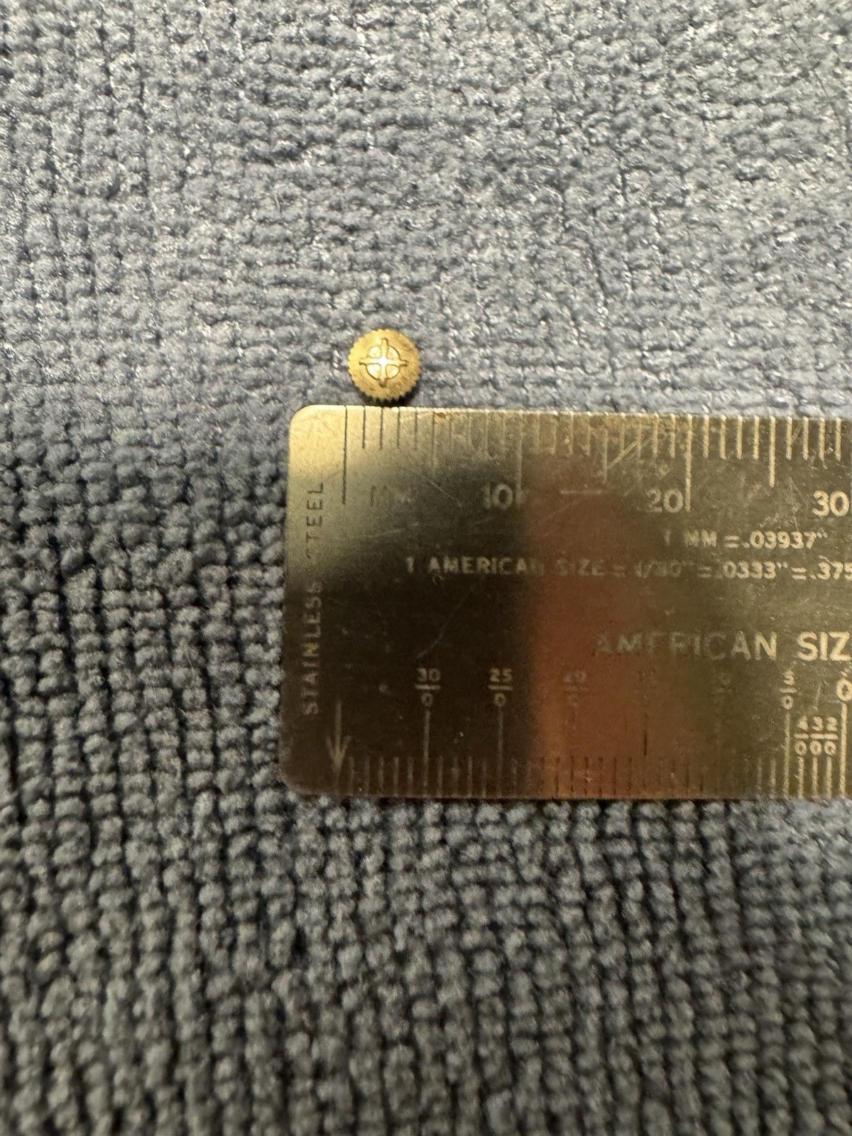 Zodiac Gold Tone Watch Crown! 4.2mm Diameter Vintage Classic