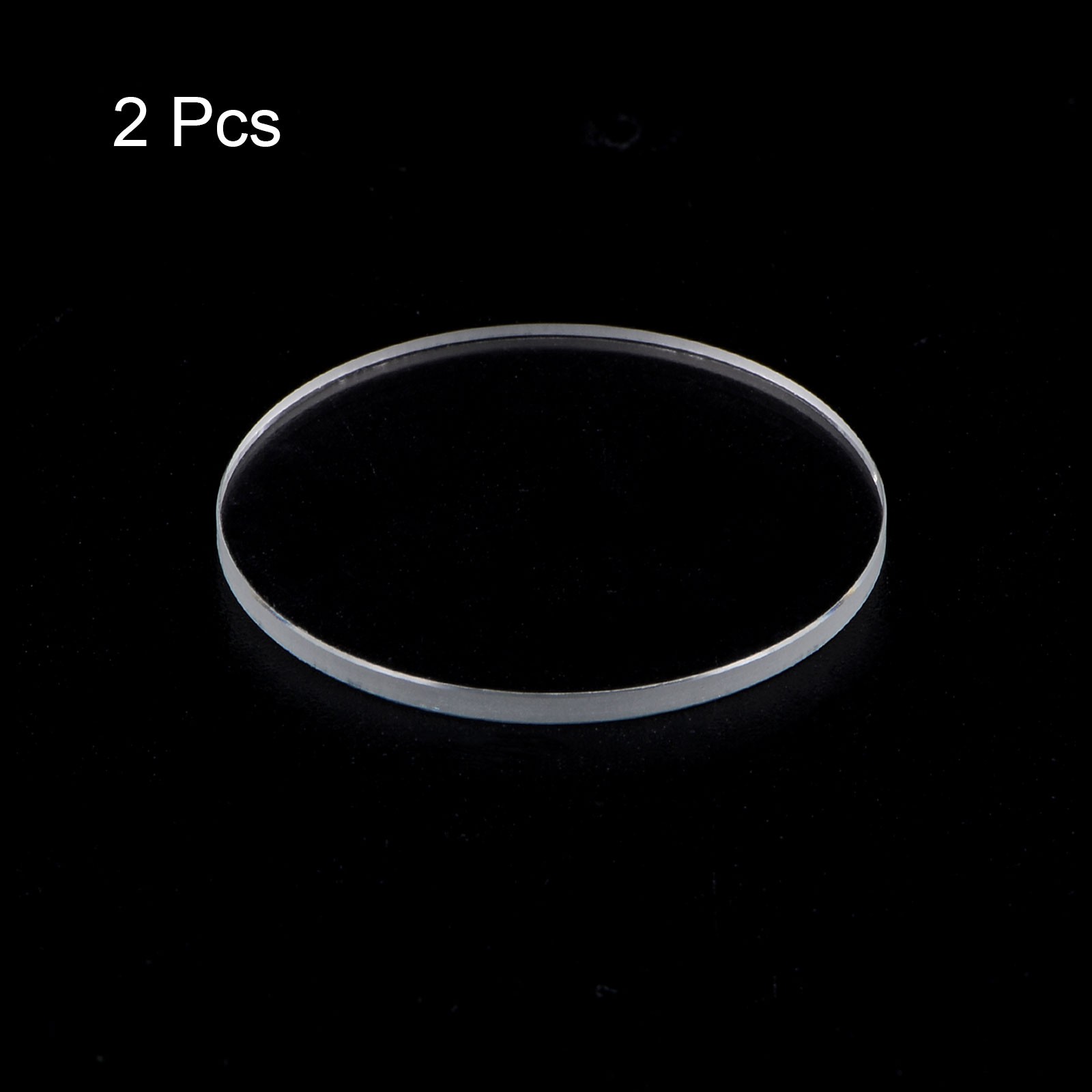 2pcs 29.5mmx2mm High Transmittance Watch Crystal Lens Glass Round Flat Mineral