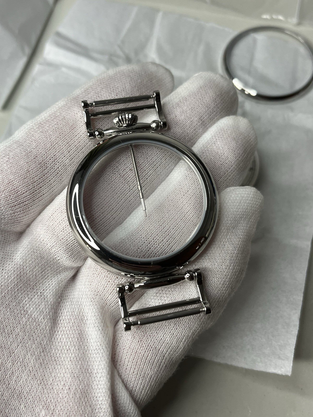 Molnija Marriage Watch Parts Set – Case Dial Hands – No Movement – Aftermarket