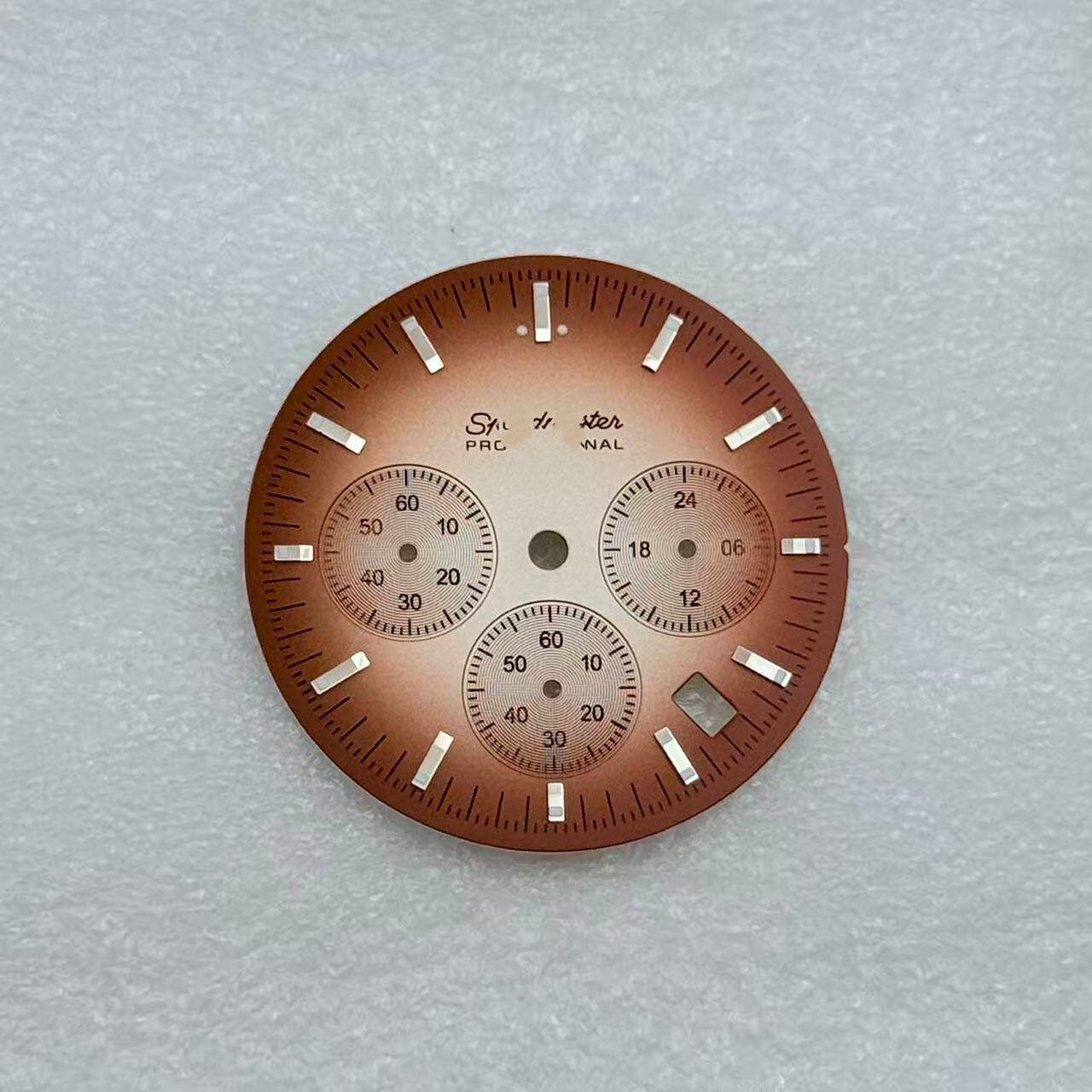 32.5mm Gradient Color Watch Dial Green Lume For VK63 Movement Watch Accessories