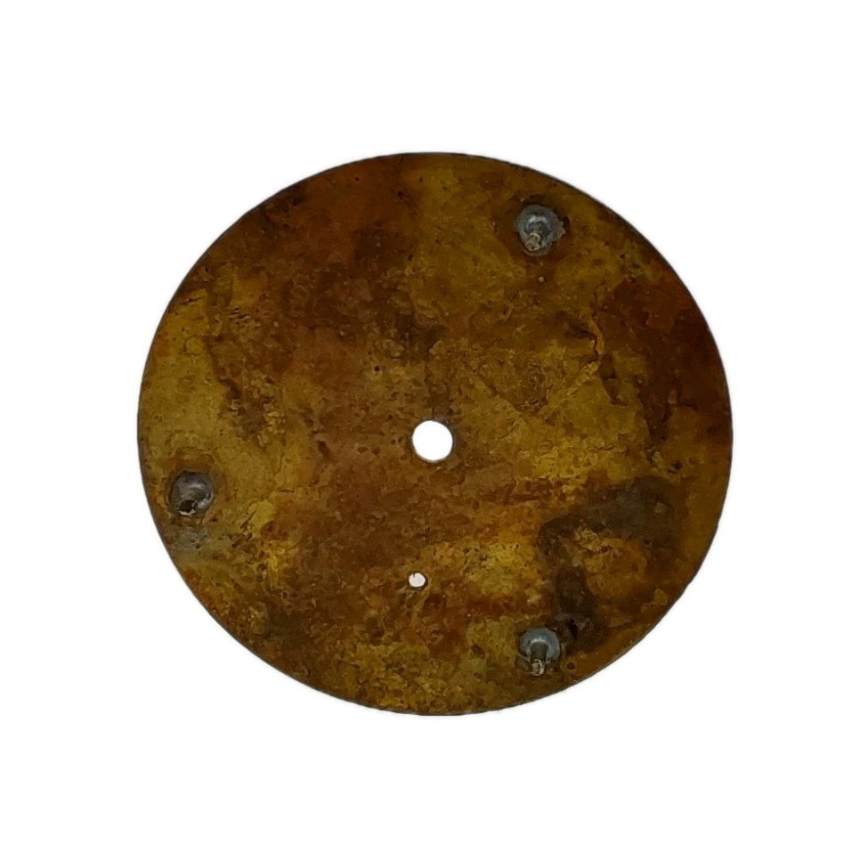 Waltham 37.3mm Double Sunk Metal Pocket Watch Dial Only 1481