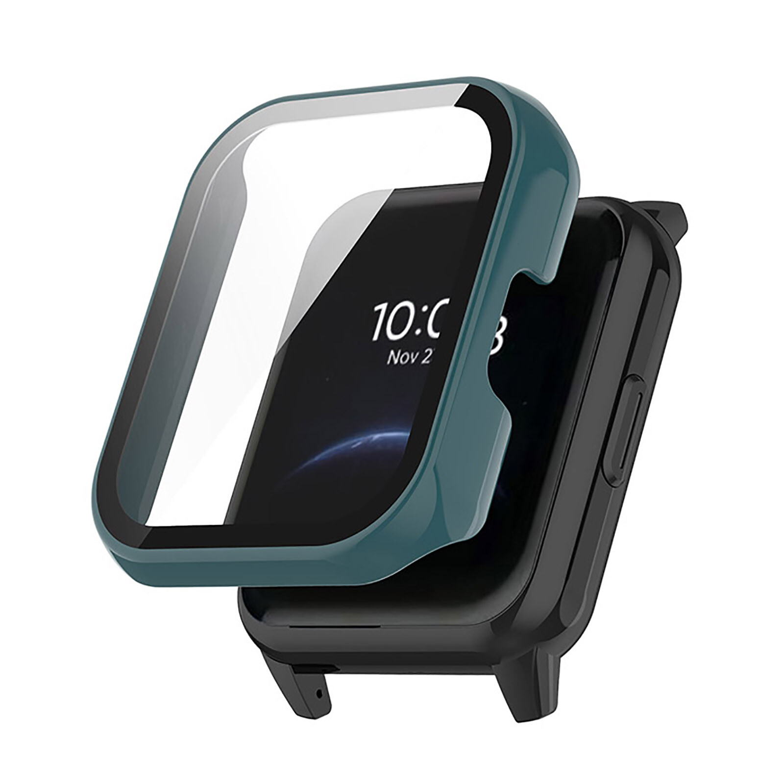 For Realme Watch 2 Watch Case Protective Shell PC Tempered Film Shell