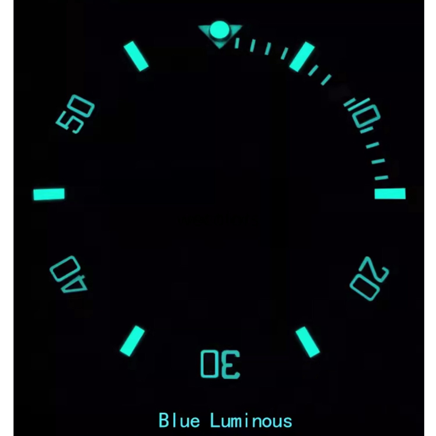 Luminous Ceramic Sloped Watch Bezel Insert for GMT Submariner Daytona SKX007