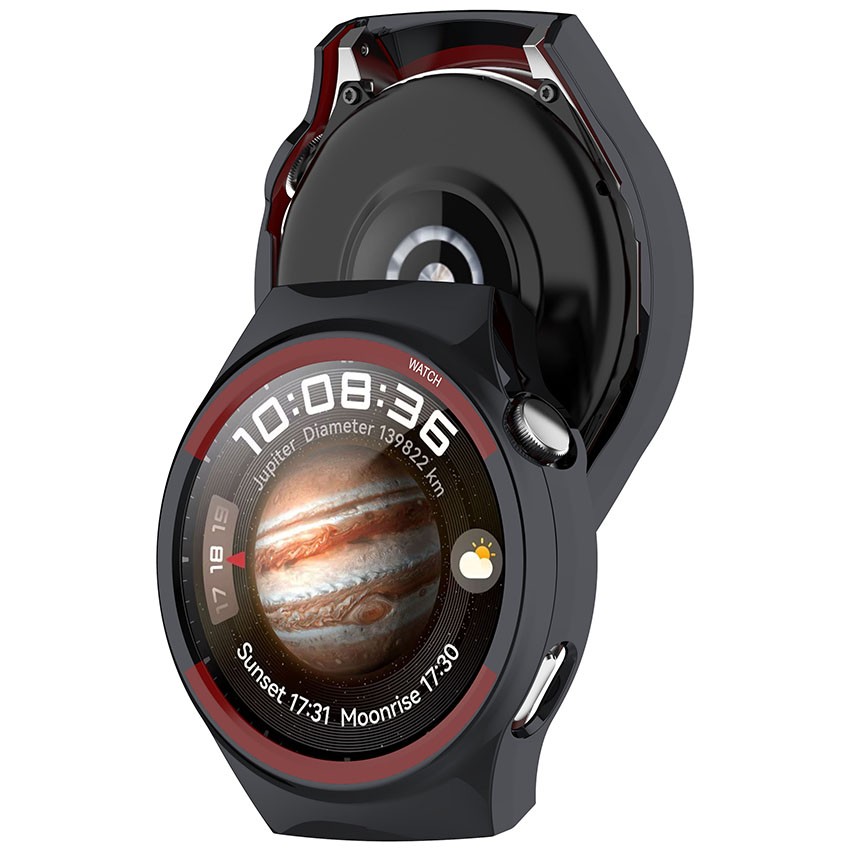 PC Case Cover for HUAWEI Watch GT5 46mm Watch Skeleton Protective Bumper Frame