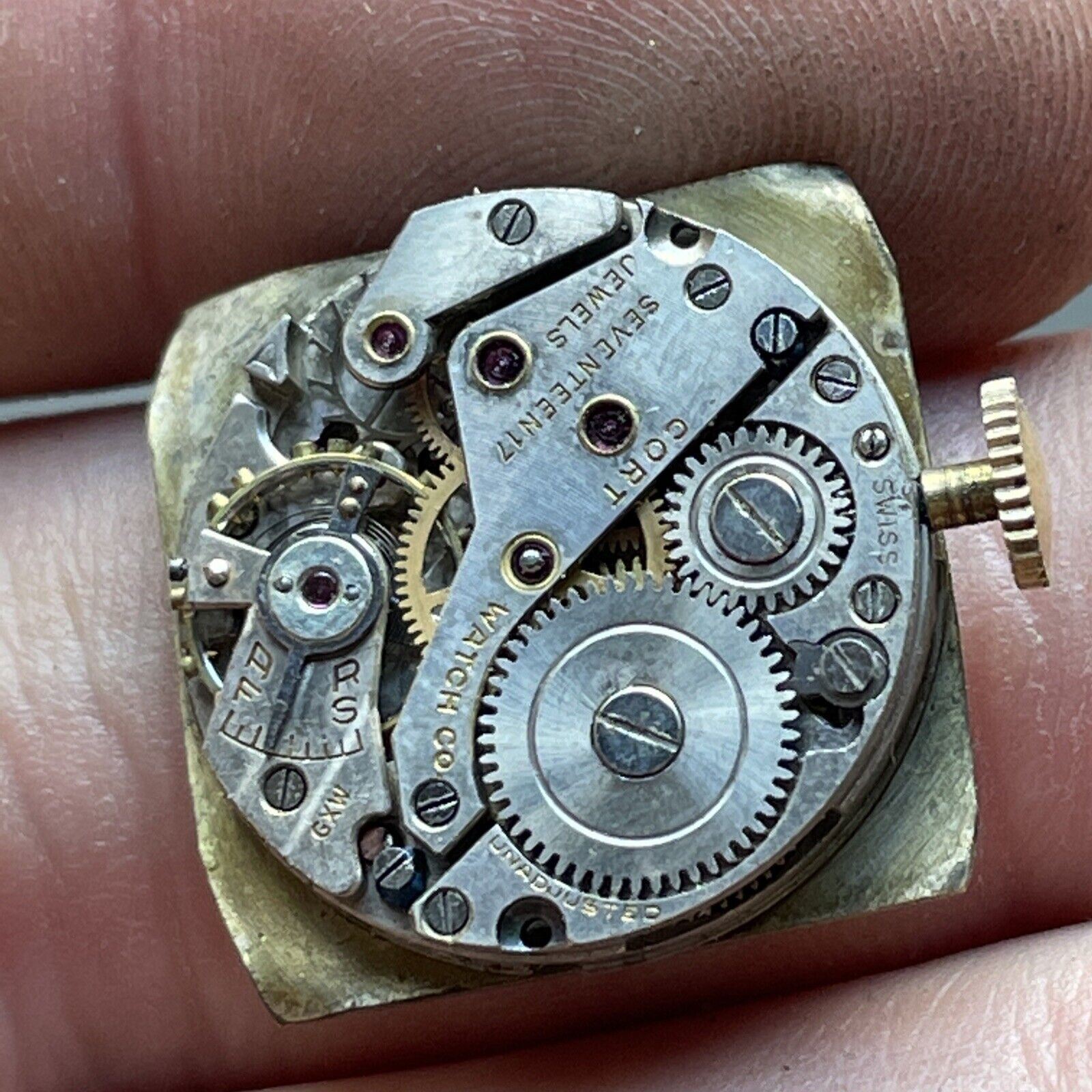 Vintage Cort Watch Co. Swiss Seventeen Jewel Face And Movement