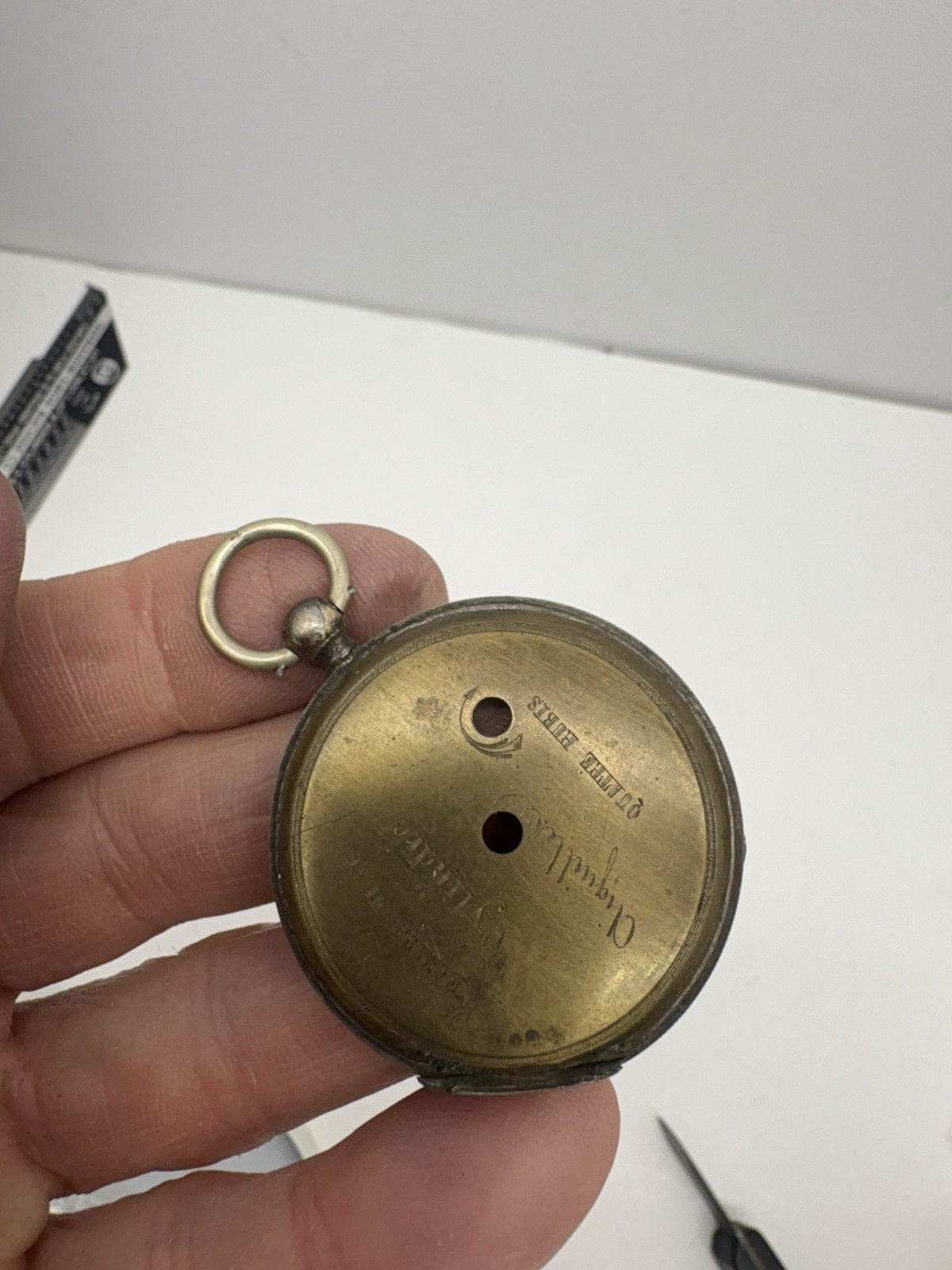 Antique Pocket Watch Parts Case Parts Dial