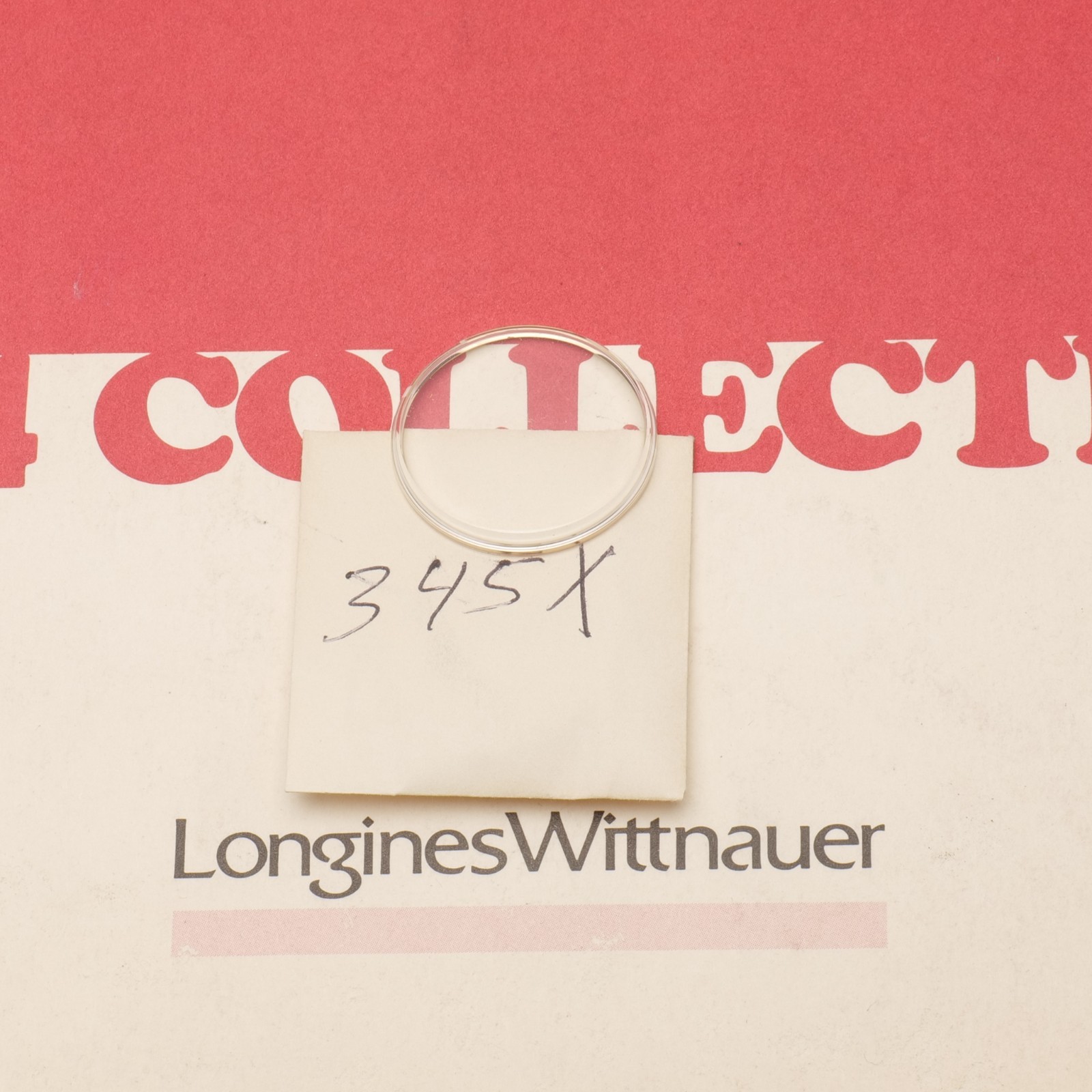 Longines Wittnauer 345X Watch Crystal Part 30.6mm Watchmakers NOS (G17D23)