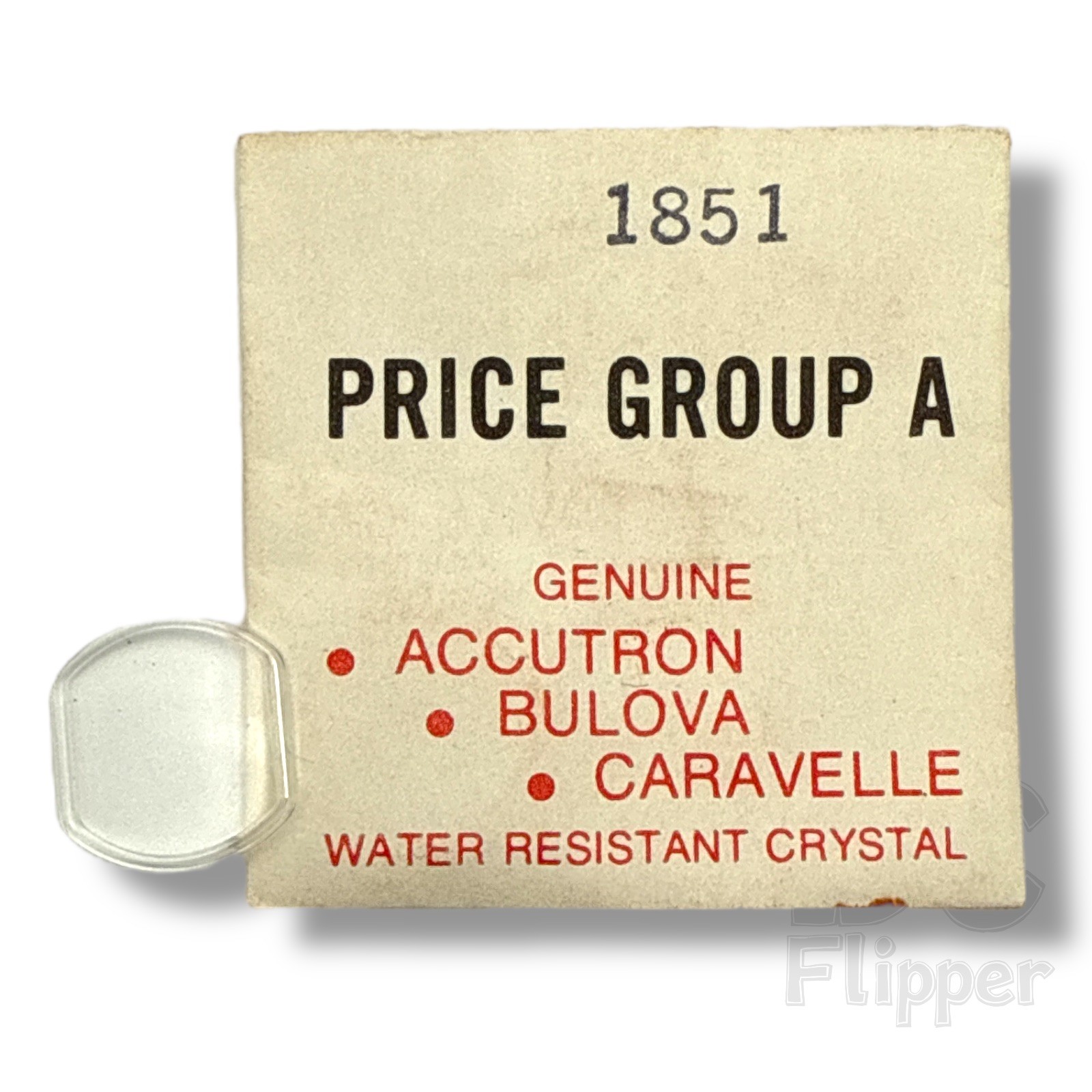 Bulova Watch Crystal 1851F Ladies Fancy 14.0 x 13.1mm Case 4231 NOS