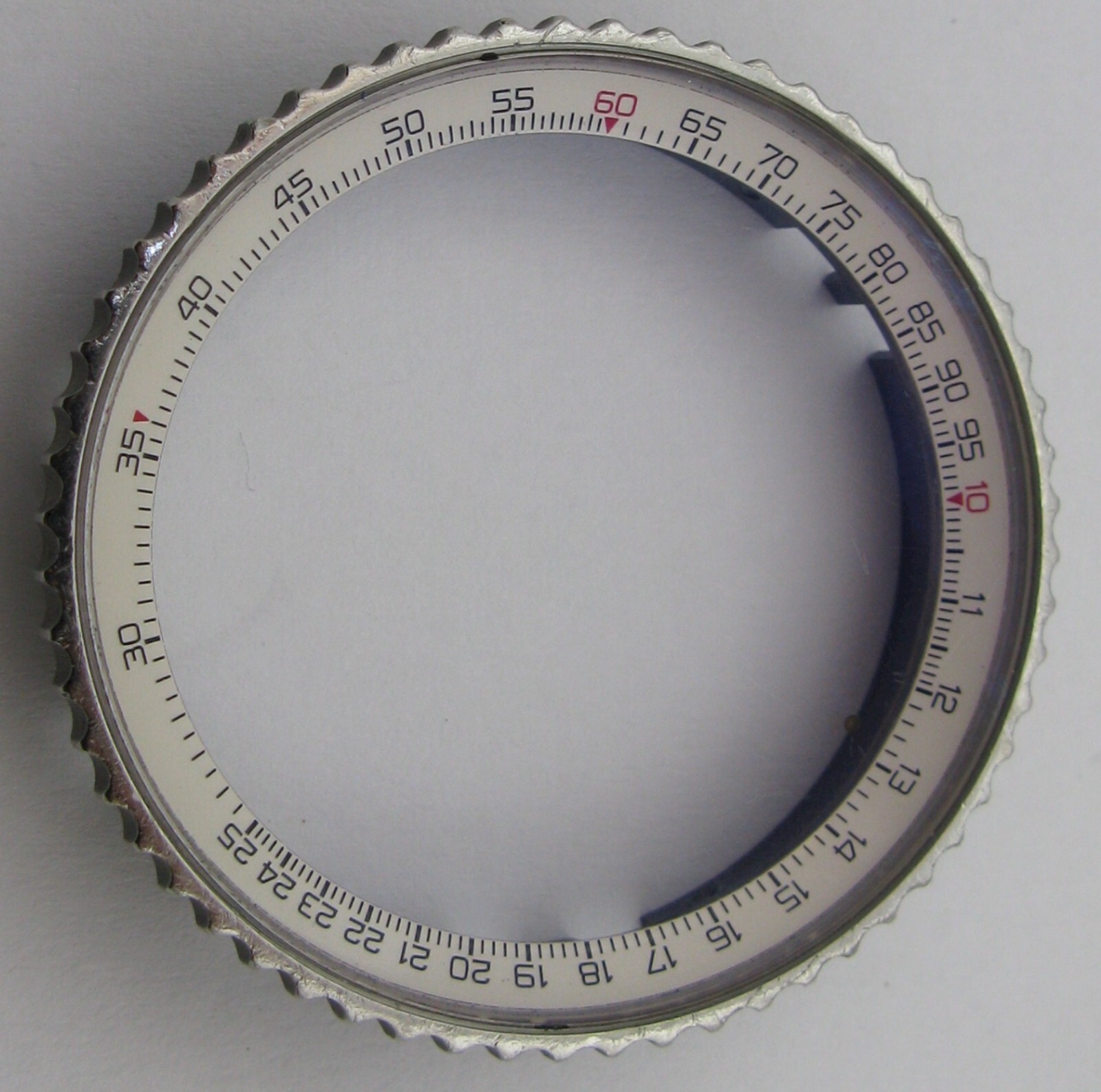 Breitling Navitimer chronograph watch Bezel incomplete for parts …