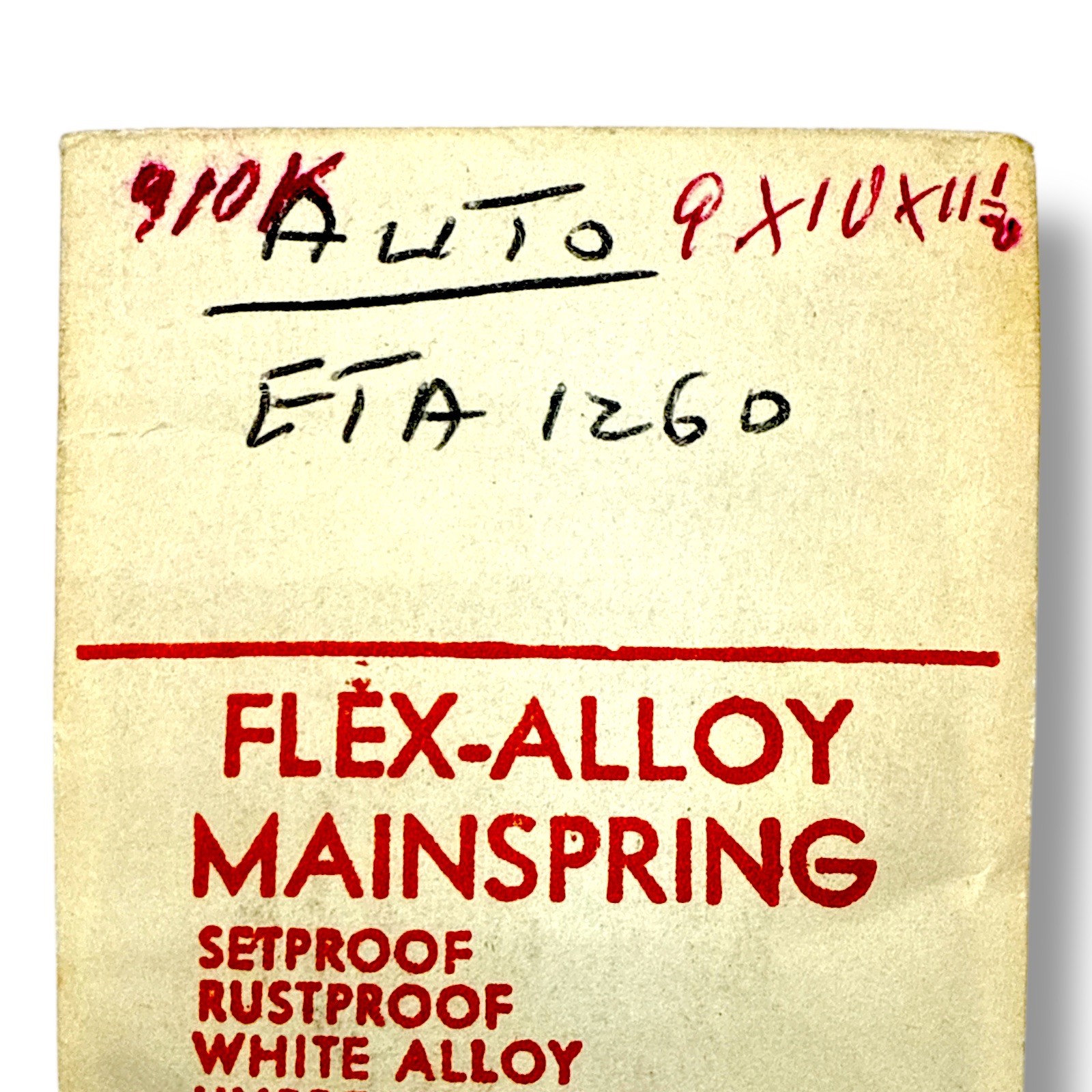 ETA 1260 Mainspring 1.80 x 0.11 x 282 MS-910K Flex-Alloy NOS Read!