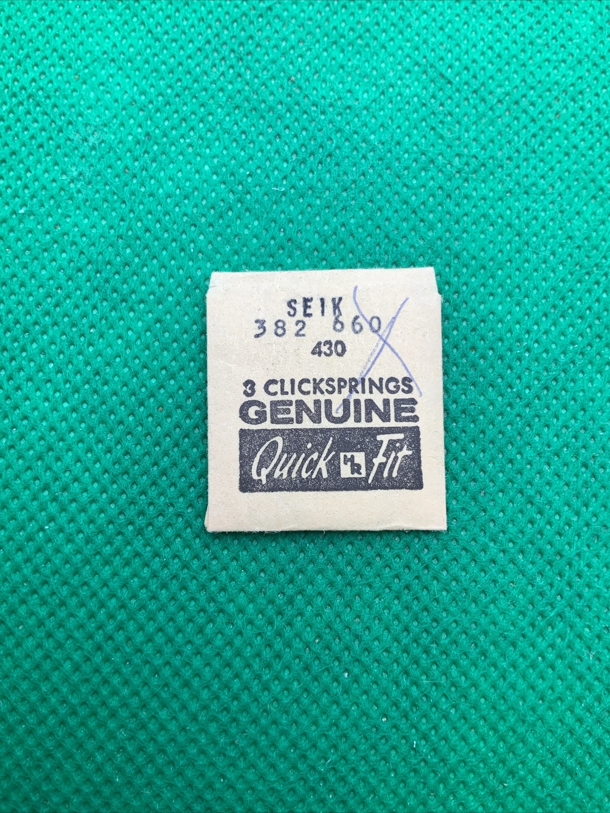 Seiko 382 660 Click Spring Watch Part, 382660, Quickfit To Fit (1 Pc)