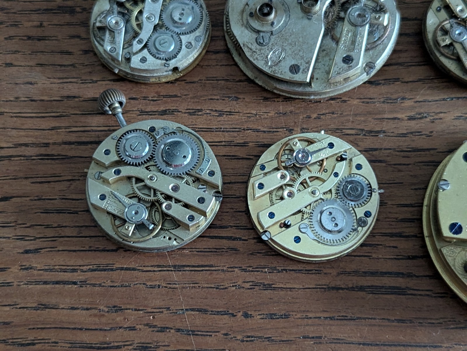 Pocket Watch Movements for Repair / Parts, Mixed Lot, Watchmaker Parts #S854