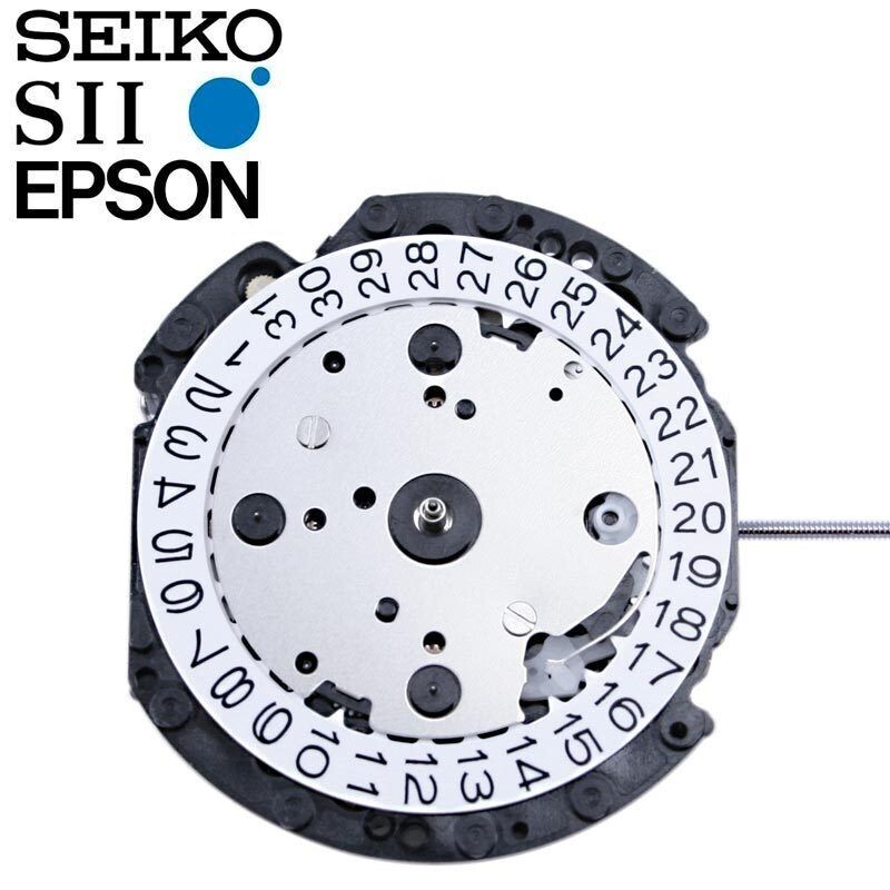 Japan SII / TMI / Epson VD57C HT2 Watch Movement, 12 3/4 Ligne, Chrono., 3 Hands