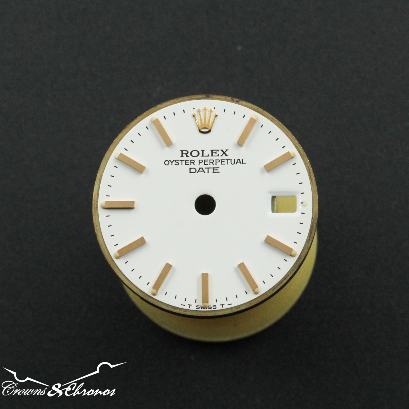 Ladies Rolex Date Ref 6916 69163 Glossy White Replacement Dial