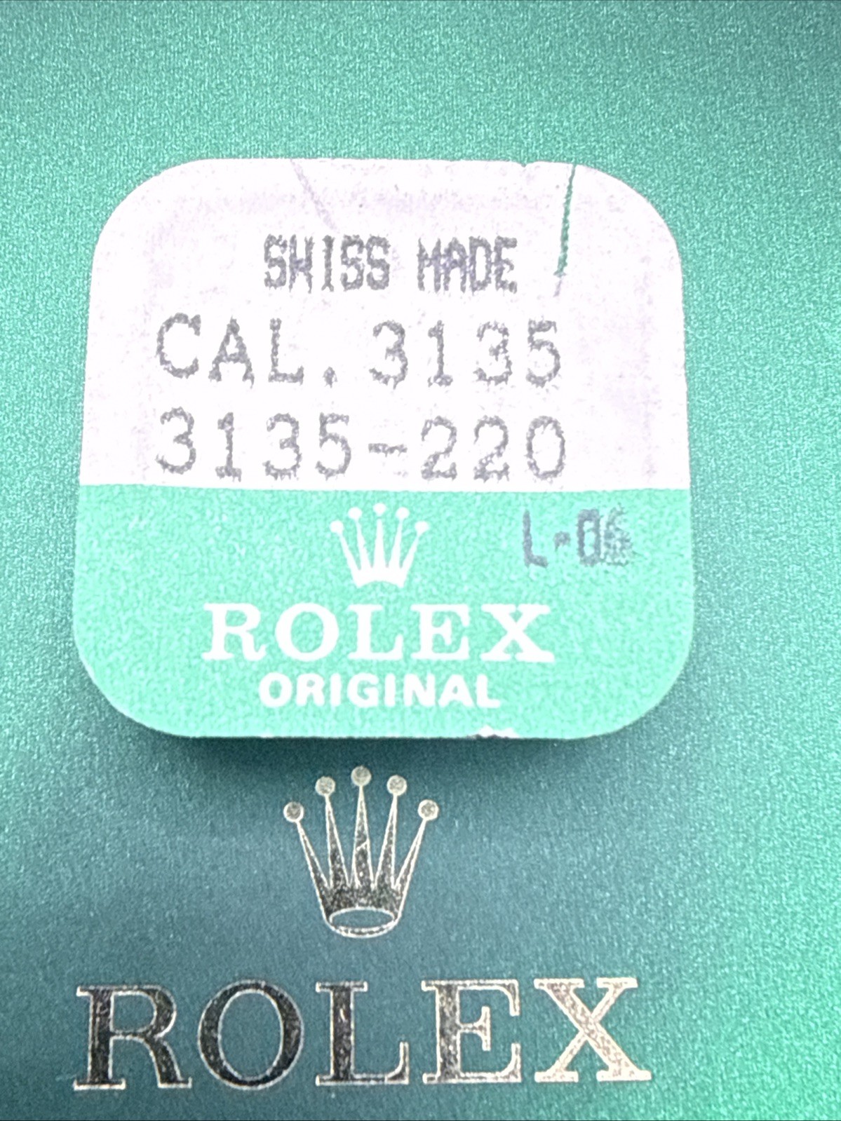 GENUINE Authentic Rolex 3135- 220 Setting Lever, New Sealed 3135-220