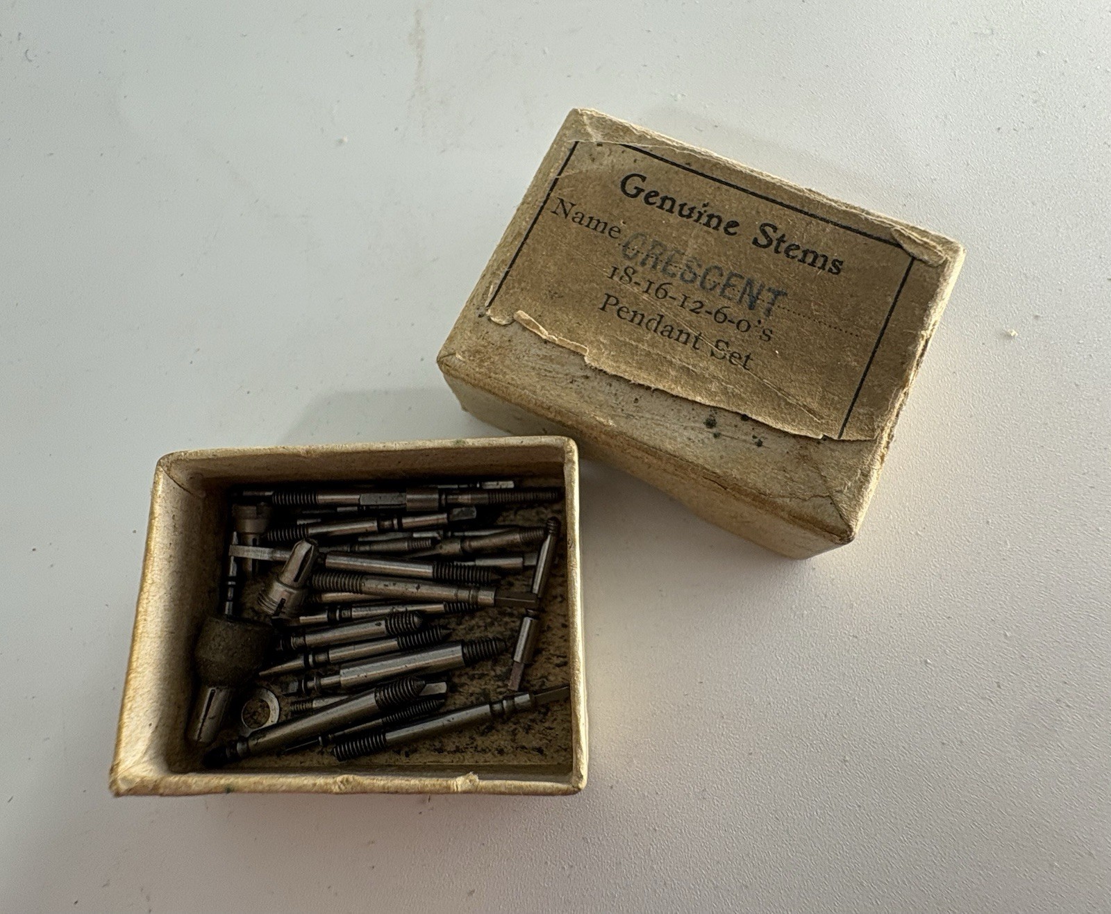 Vintage Lot Of Assorted Watch Brand Replacement Stems, Sleeves and 14k GF Crowns