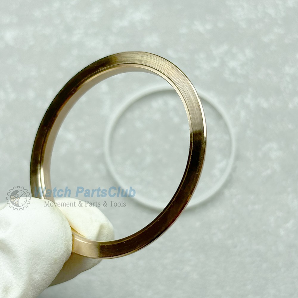 For 41mm Fluted Bezel Datejust 126300 126333 126334 Rosegold Replace Part