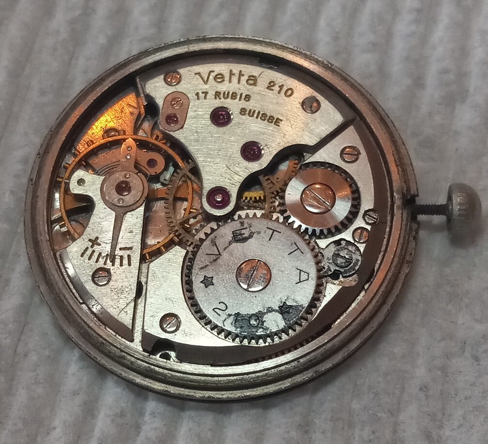 VINTAGE MEN’S VETTA 210 WRIST WATCH MOVEMENT, As Is